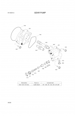 Technical drawing of Hyundai Construction Equipment PFSBM850 SOCKET-FLANGE with dimensions and layout