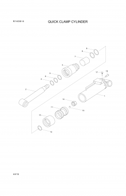 drawing for Hyundai Construction Equipment XKBN-00127 - O-RING (figure 3)