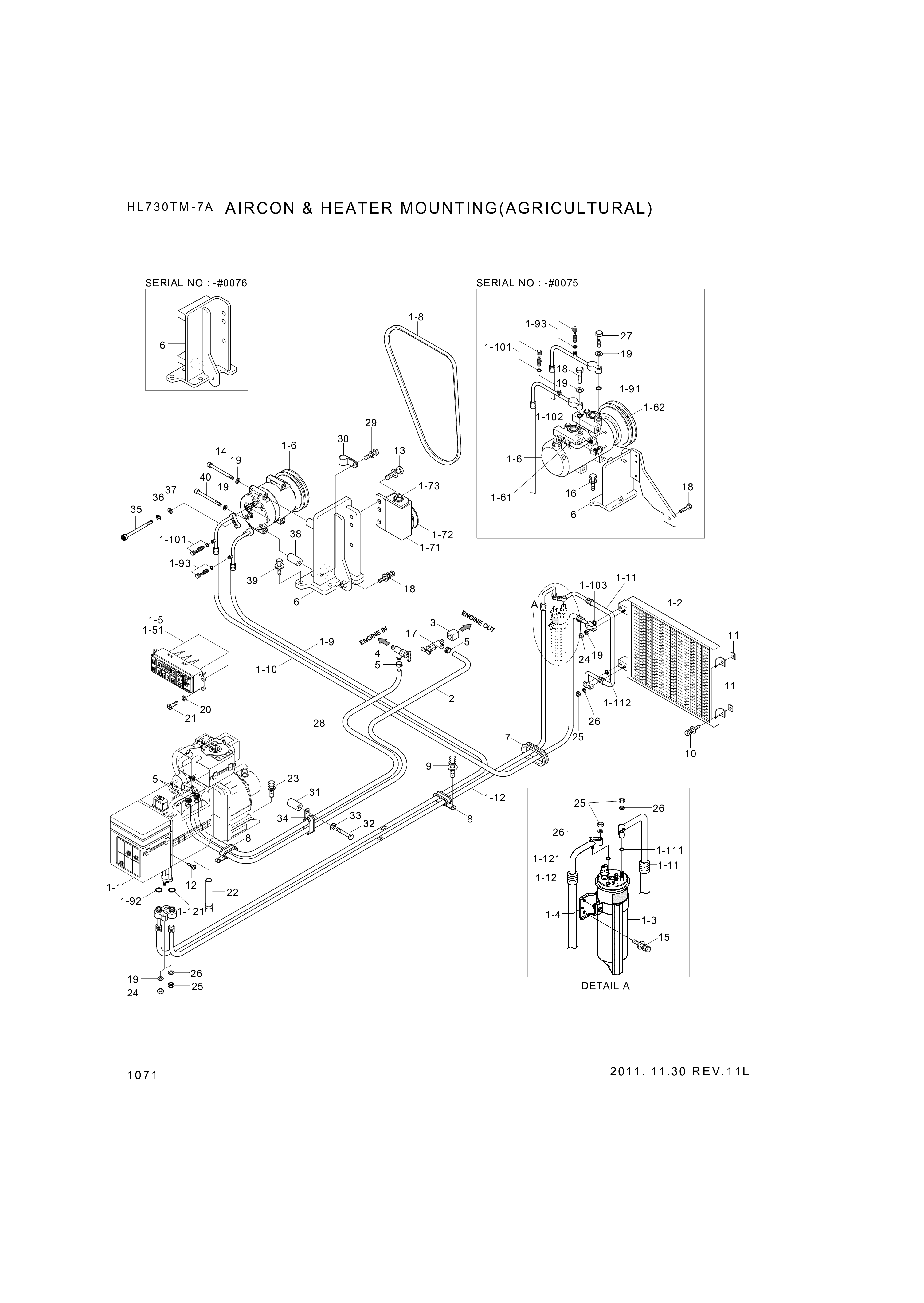 drawing for Hyundai Construction Equipment 339-23 - BOLT (figure 1)