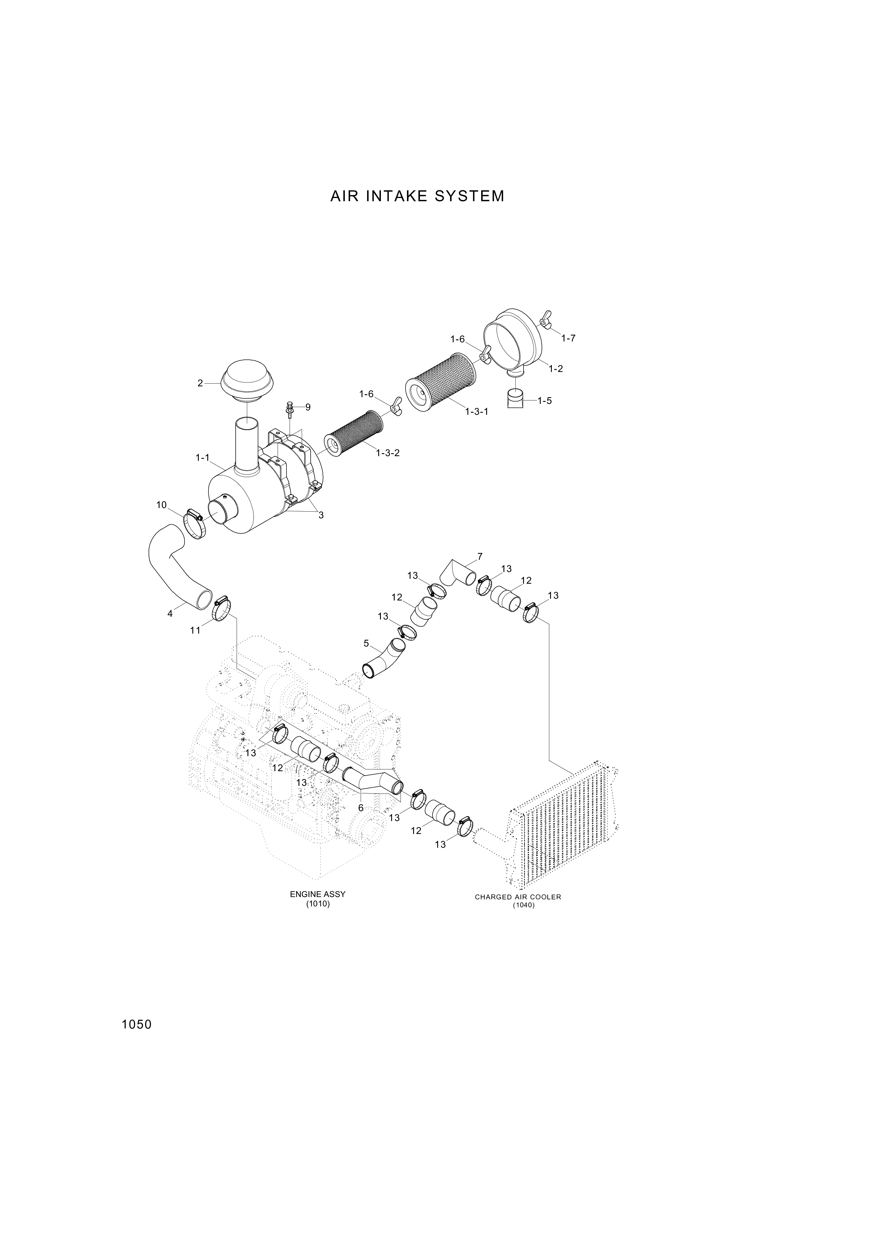 drawing for Hyundai Construction Equipment 11LB-40310 - CLAMP-HOSE (figure 1)