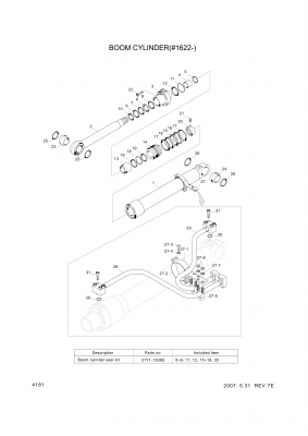 drawing for Hyundai Construction Equipment 159-35 - SEAL-DUST (figure 2)