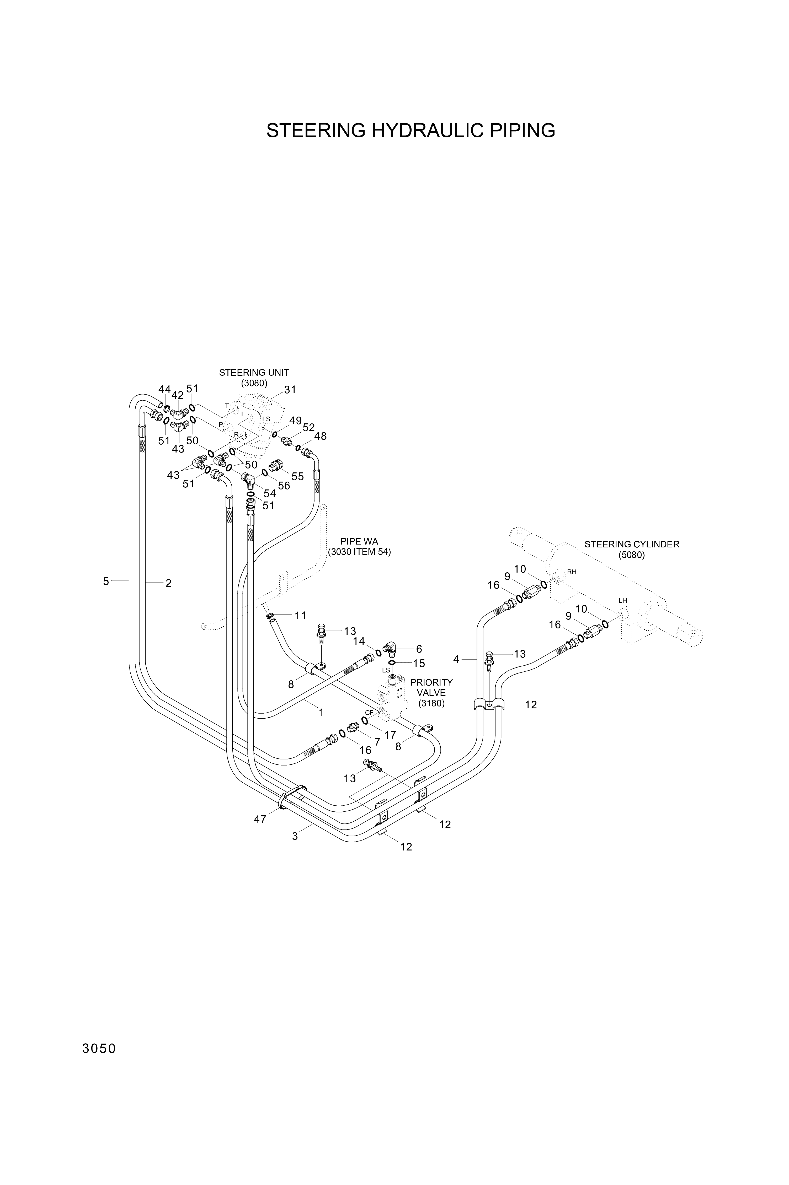 drawing for Hyundai Construction Equipment S611-009001 - O-RING (figure 2)