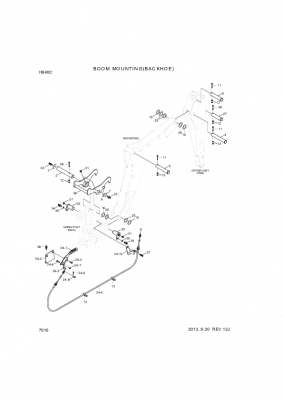 drawing for Hyundai Construction Equipment 000120 - BOLT-HEX (figure 1)