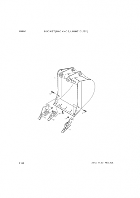 drawing for Hyundai Construction Equipment S206-201006 - NUT-HEX (figure 2)