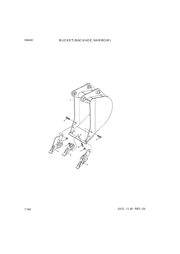 drawing for Hyundai Construction Equipment S206-201006 - NUT-HEX (figure 3)