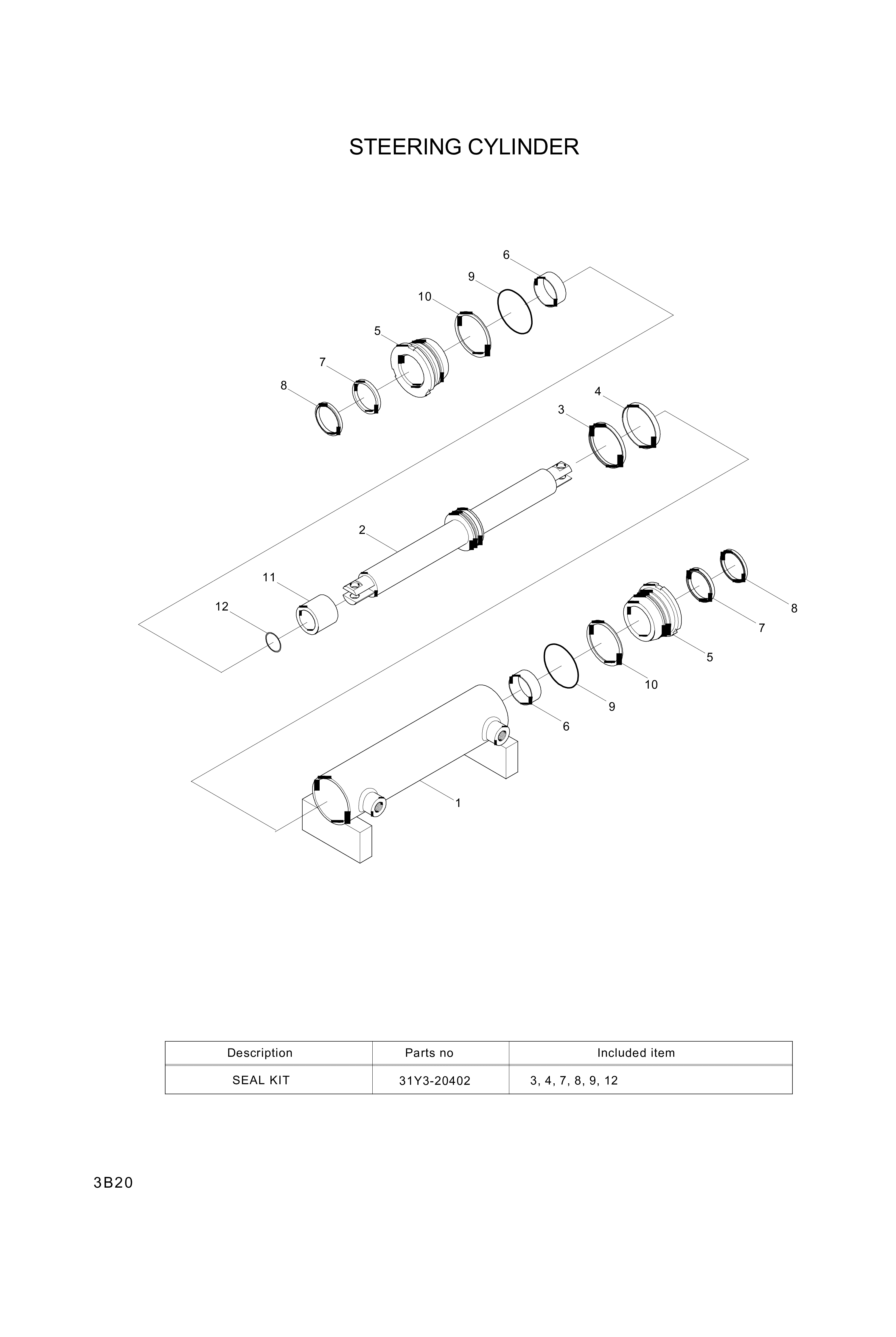 drawing for Hyundai Construction Equipment XJBN-01234 - O-RING (figure 2)