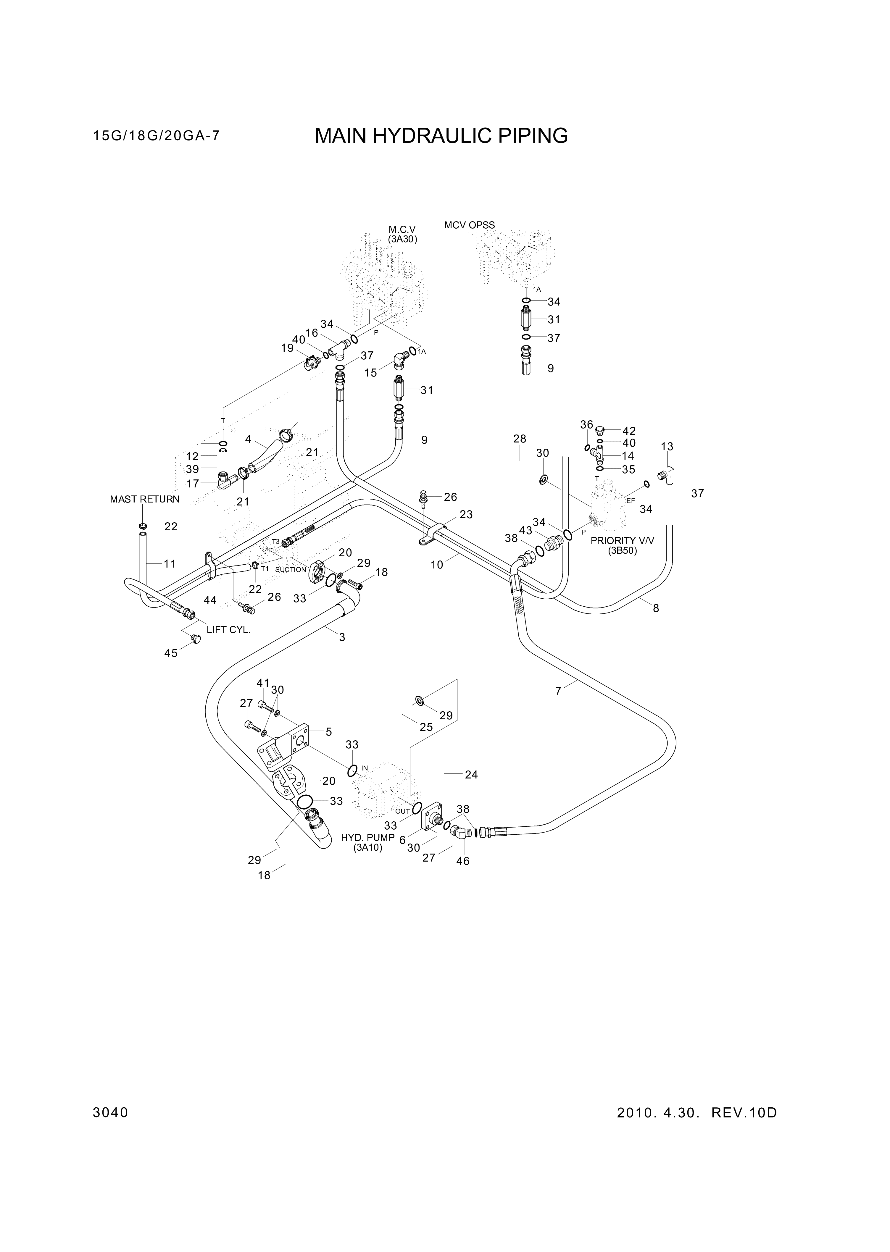 drawing for Hyundai Construction Equipment S611-009001 - O-RING (figure 3)