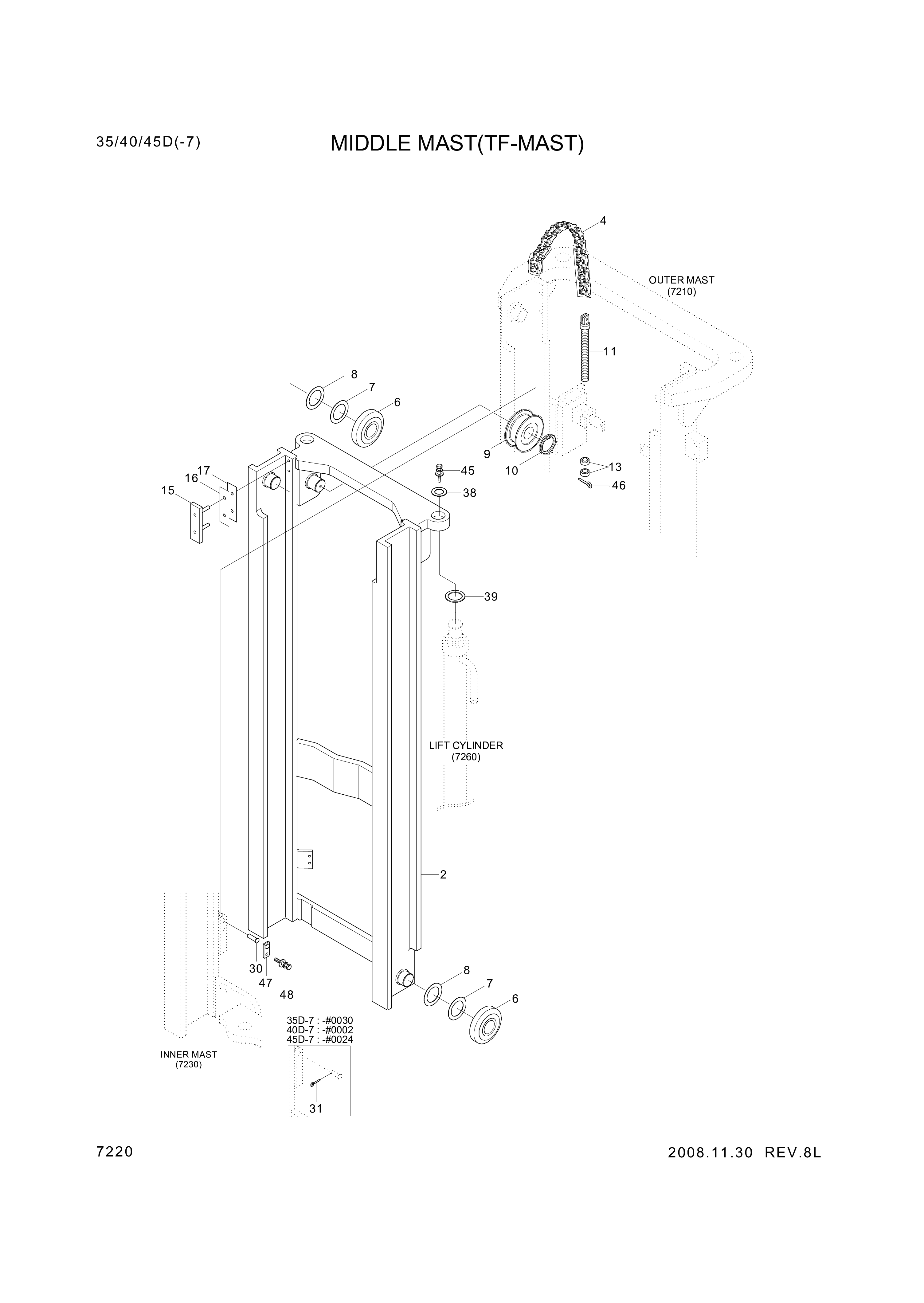 drawing for Hyundai Construction Equipment 61FB-18300 - PIN-ANCHOR (figure 1)