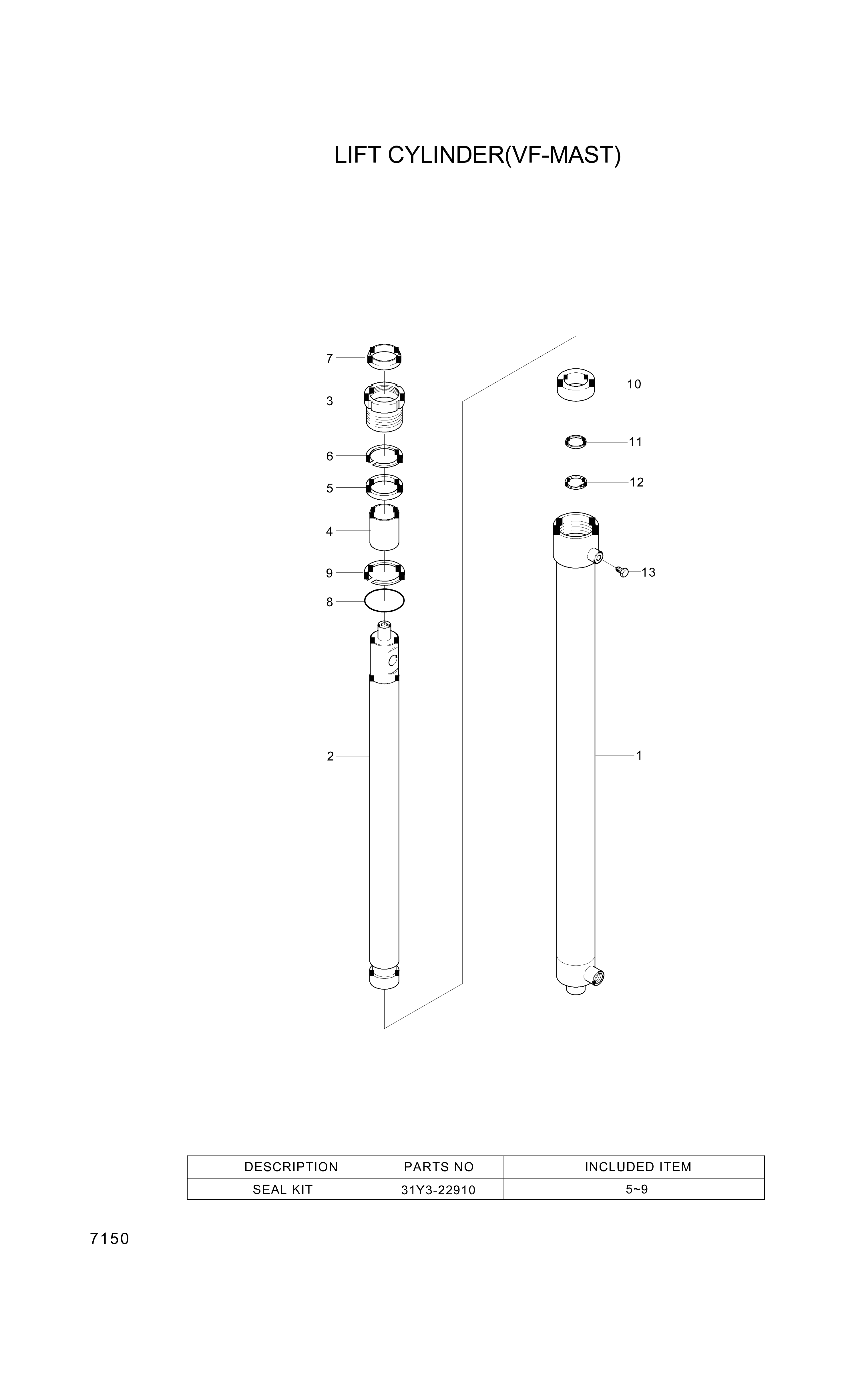 drawing for Hyundai Construction Equipment 352-04 - BUSHING (figure 1)