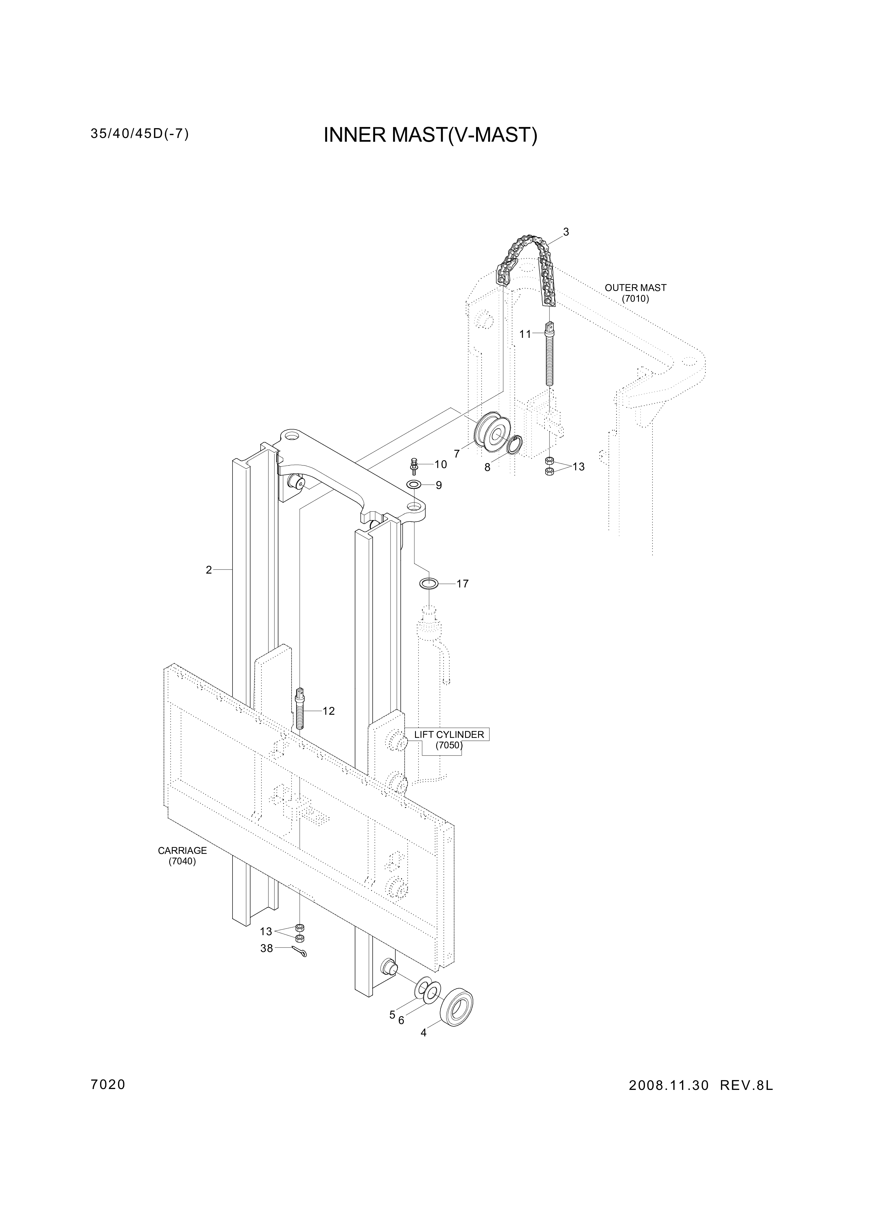 drawing for Hyundai Construction Equipment 4490290-09 - RING-RETAINER C (figure 3)