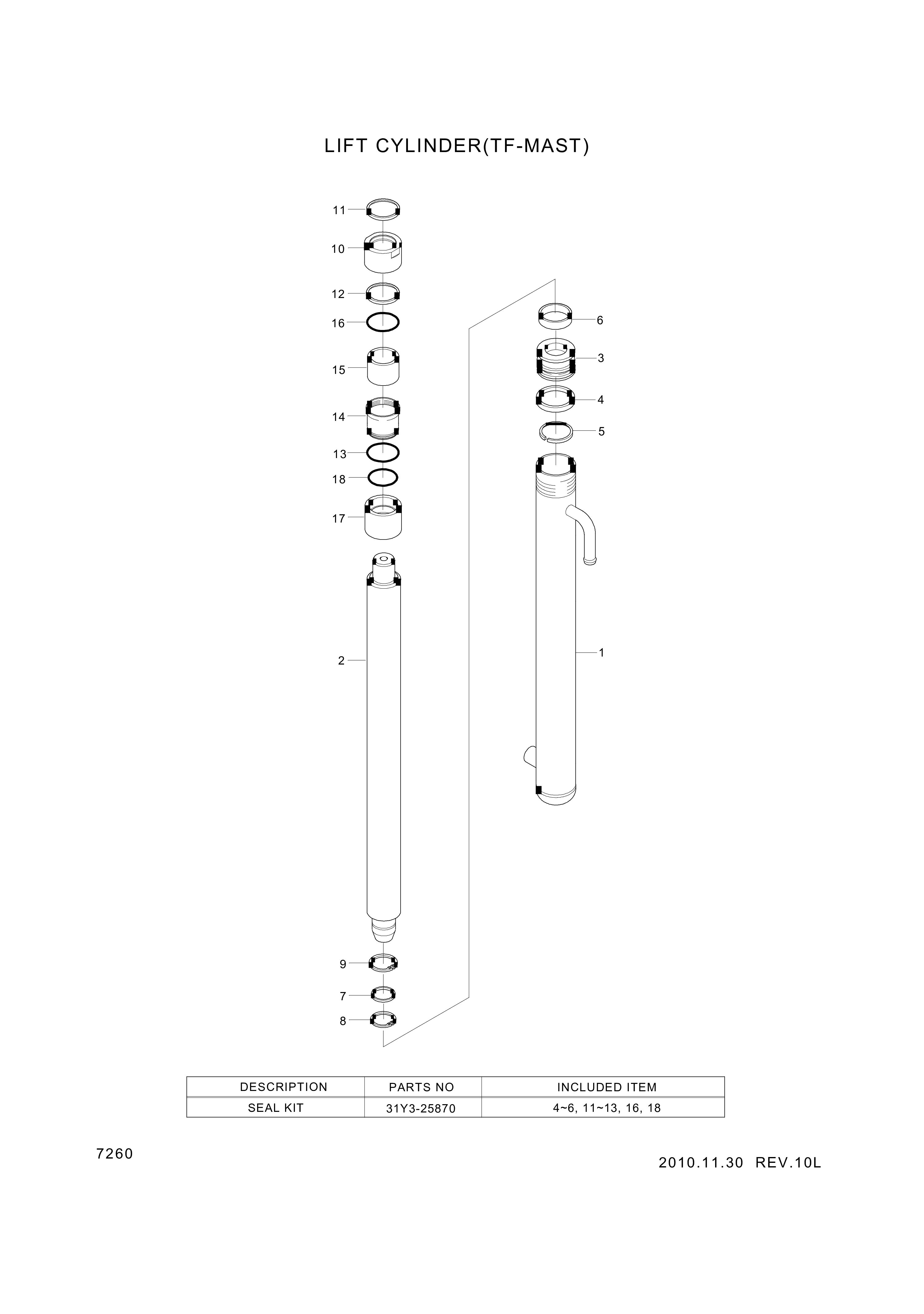 drawing for Hyundai Construction Equipment 352-04 - BUSHING (figure 3)