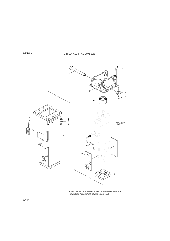 drawing for Hyundai Construction Equipment 014A15-1024 - NUT-HEX (figure 1)