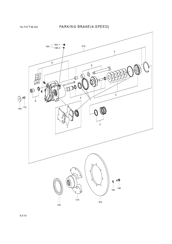 drawing for Hyundai Construction Equipment 4657-309-004 - Flange (figure 1)