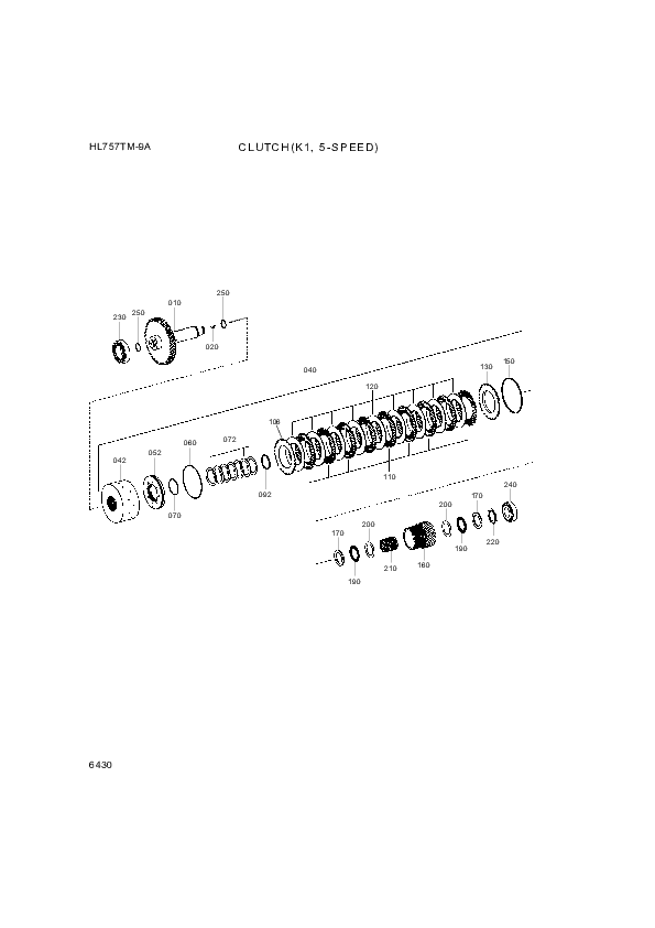 drawing for Hyundai Construction Equipment 0735-368-076 - CAGE-AXIAL NEEDLE (figure 5)