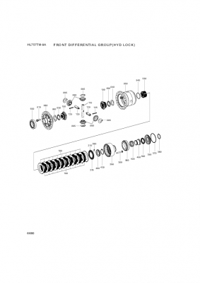 Technical drawing of Hyundai Construction Equipment ZGAQ-04158 SLEEVE-SLIDING with dimensions and layout