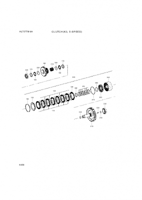 Technical drawing of Hyundai Construction Equipment ZGAQ-04095 BEARING-TAPERROLLER with dimensions and layout (figure 5)
