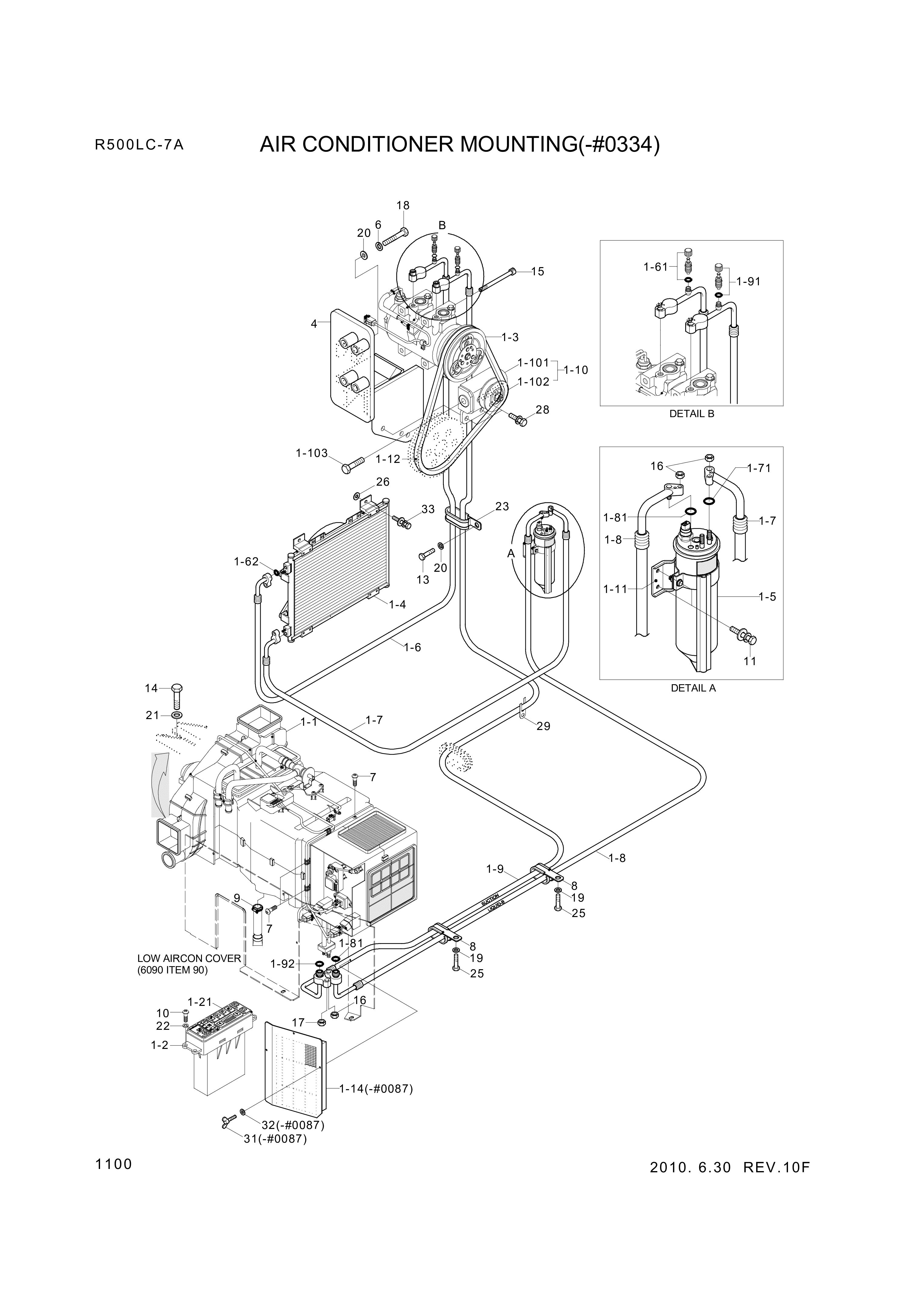 drawing for Hyundai Construction Equipment 11NB-90110 - CONDENSER ASSY (figure 3)