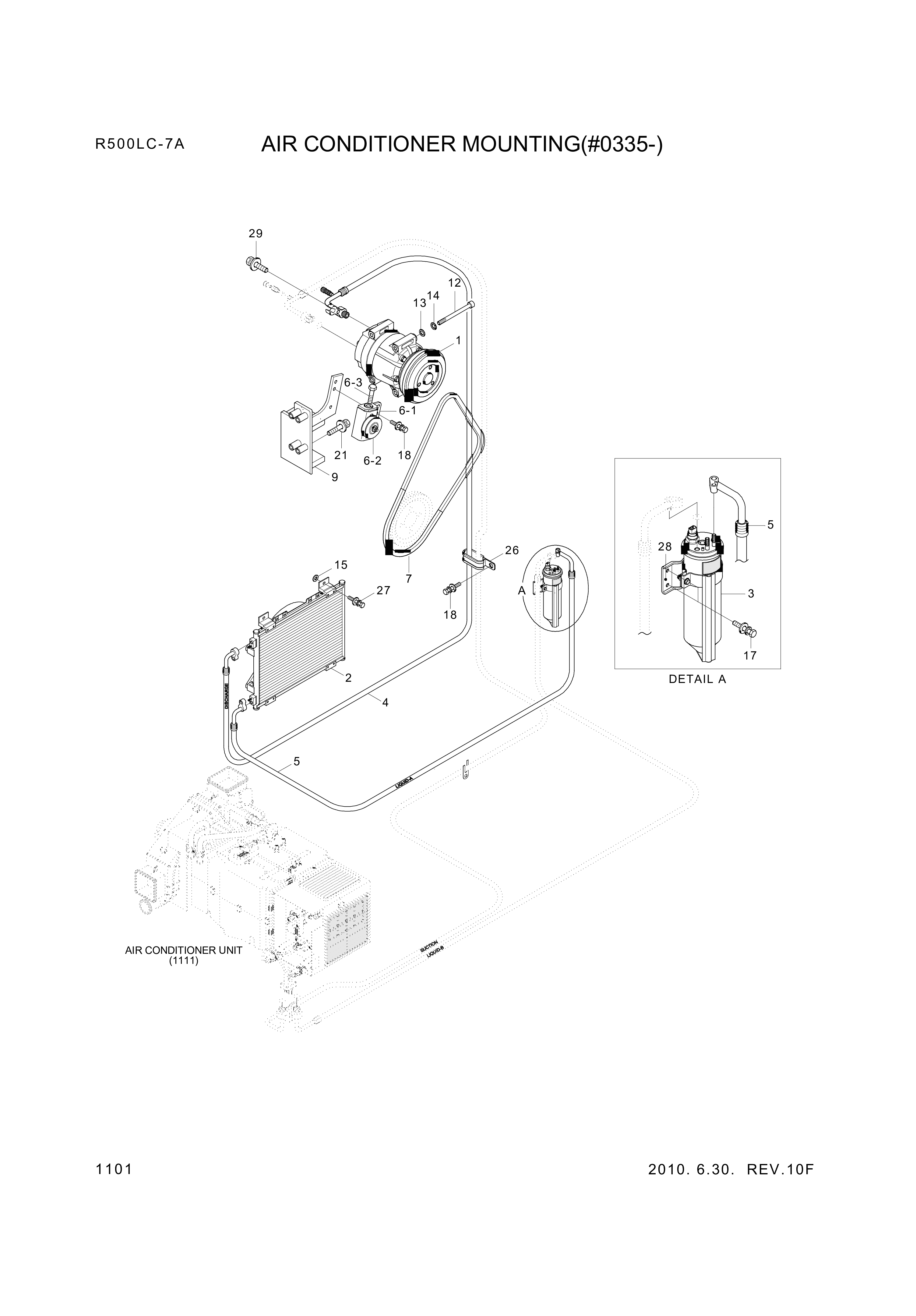 drawing for Hyundai Construction Equipment 11Q6-90040 - COMPRESSOR ASSY (figure 4)