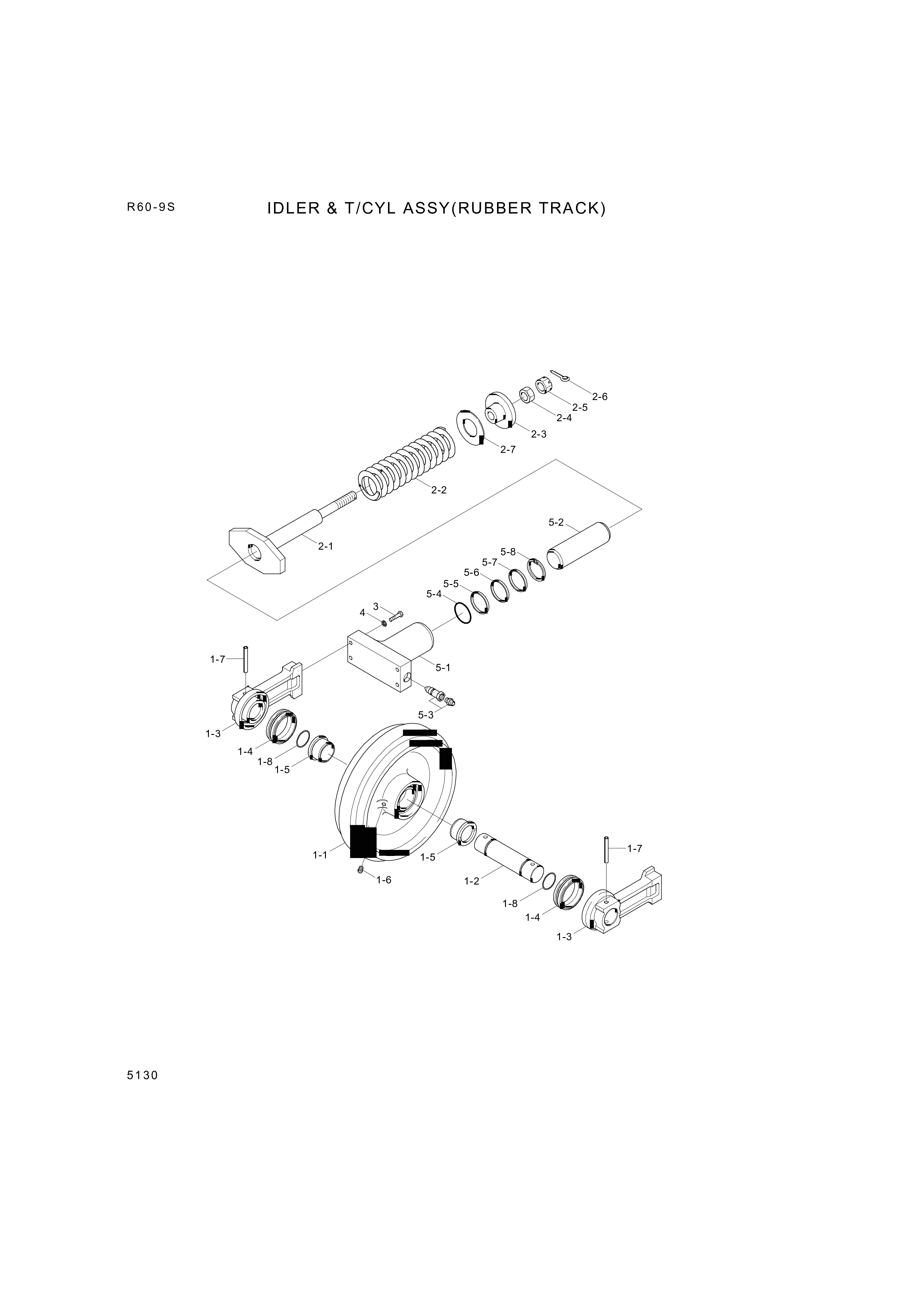 drawing for Hyundai Construction Equipment S461-500507 - PIN-SPLIT (figure 2)