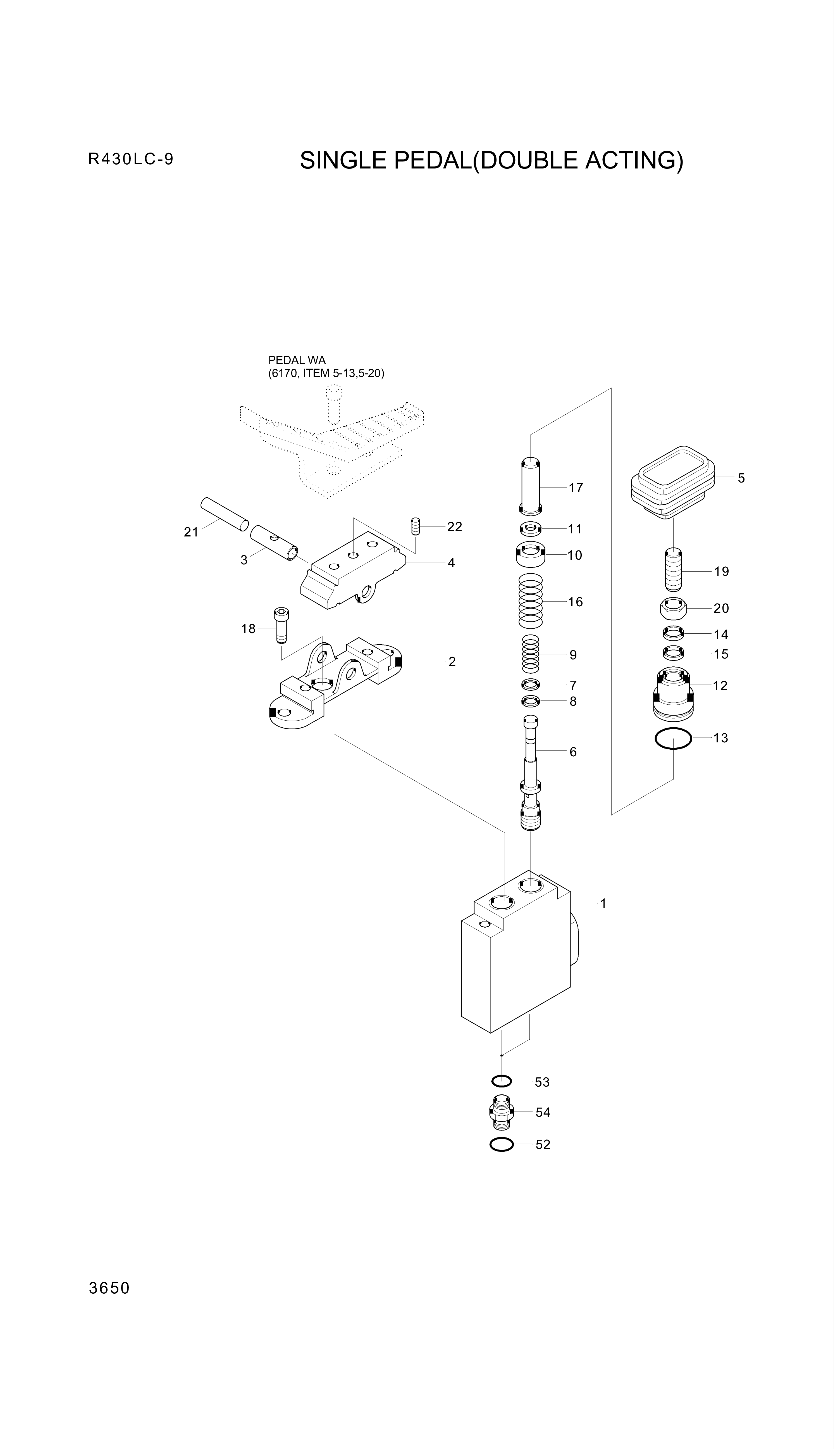 drawing for Hyundai Construction Equipment 00RBP20 - O-RING (figure 2)