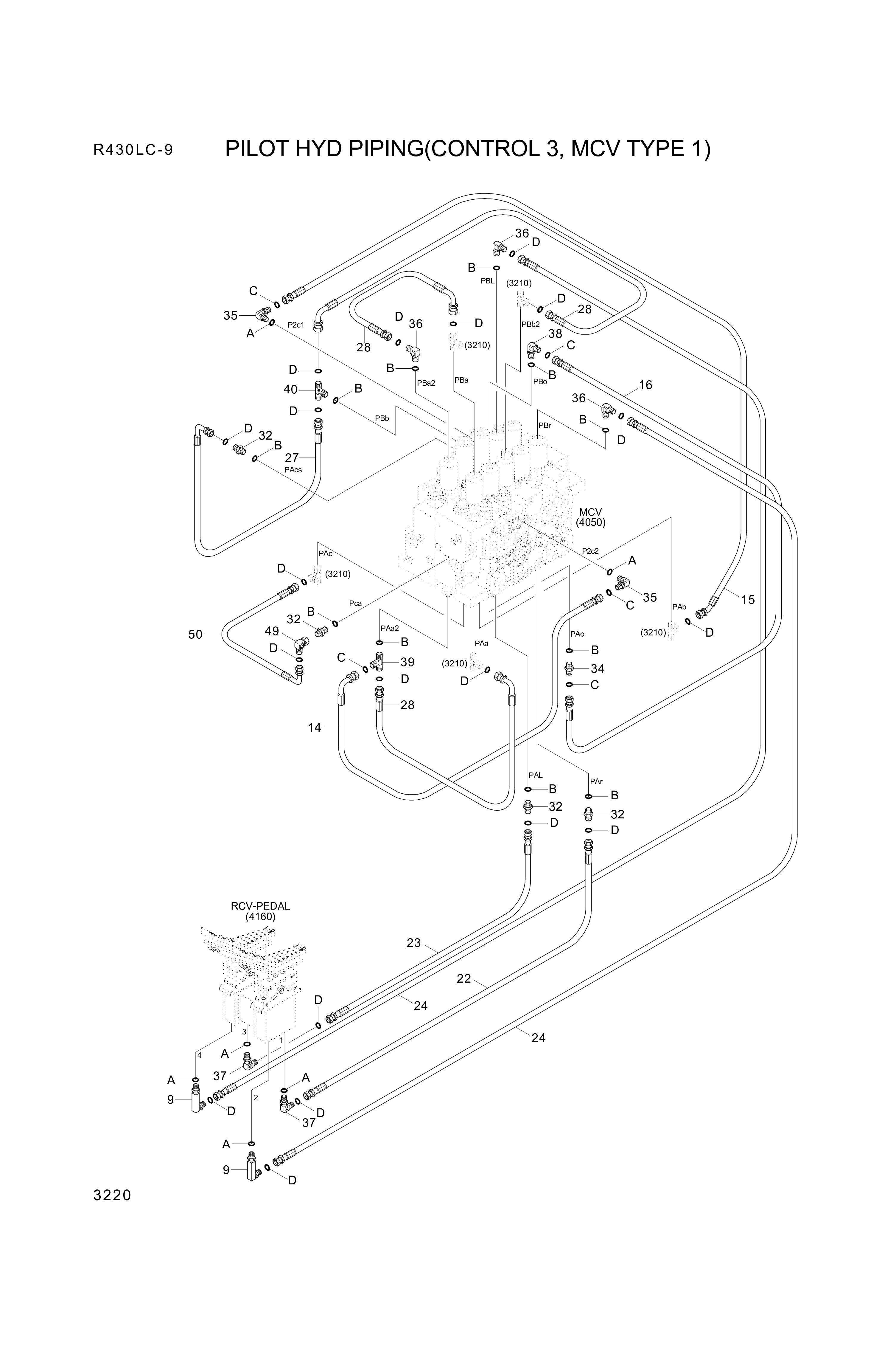 drawing for Hyundai Construction Equipment P930-042015 - HOSE ASSY-ORFS&THD (figure 4)