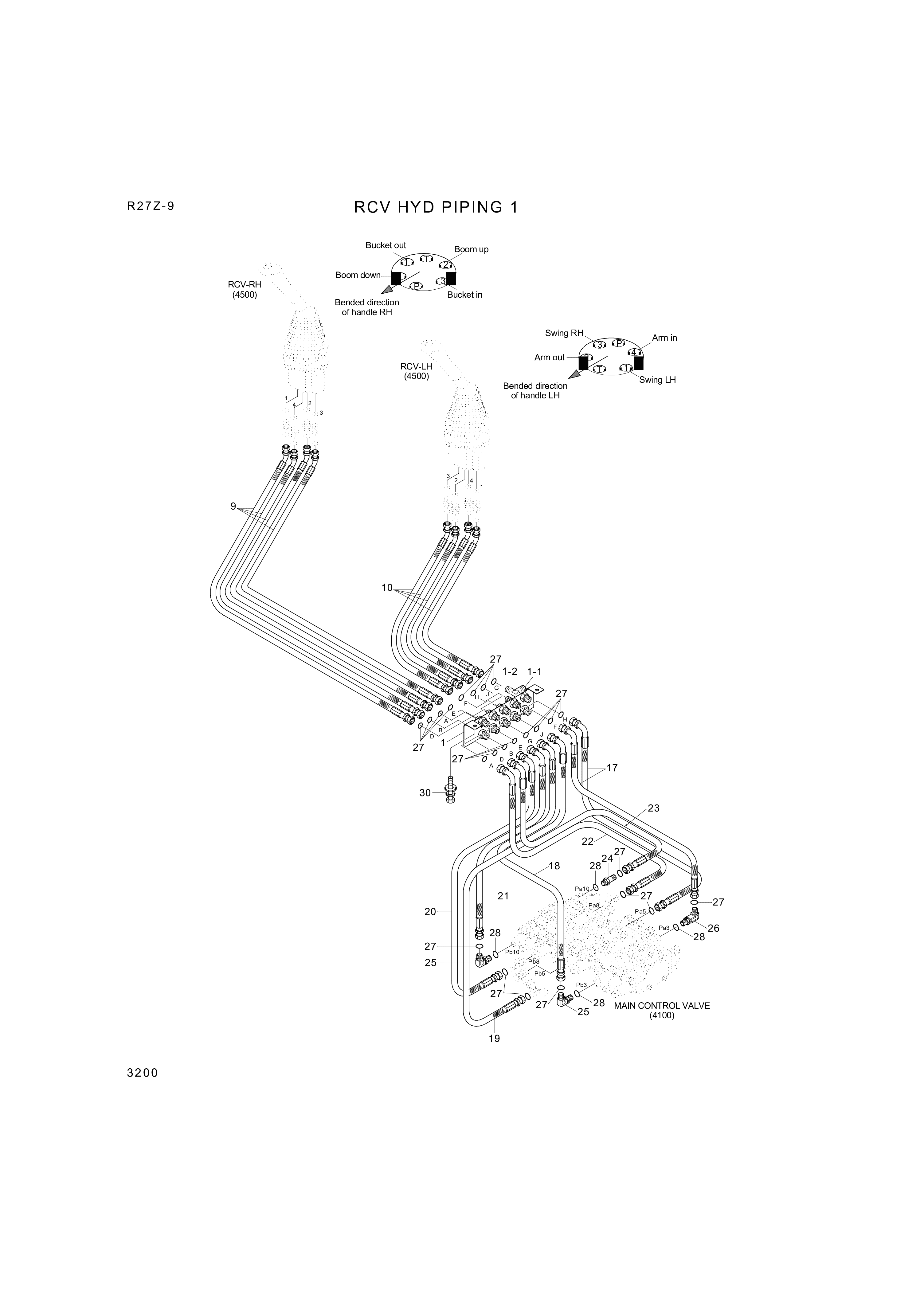 drawing for Hyundai Construction Equipment P930-042012 - HOSE ASSY-ORFS&THD (figure 2)