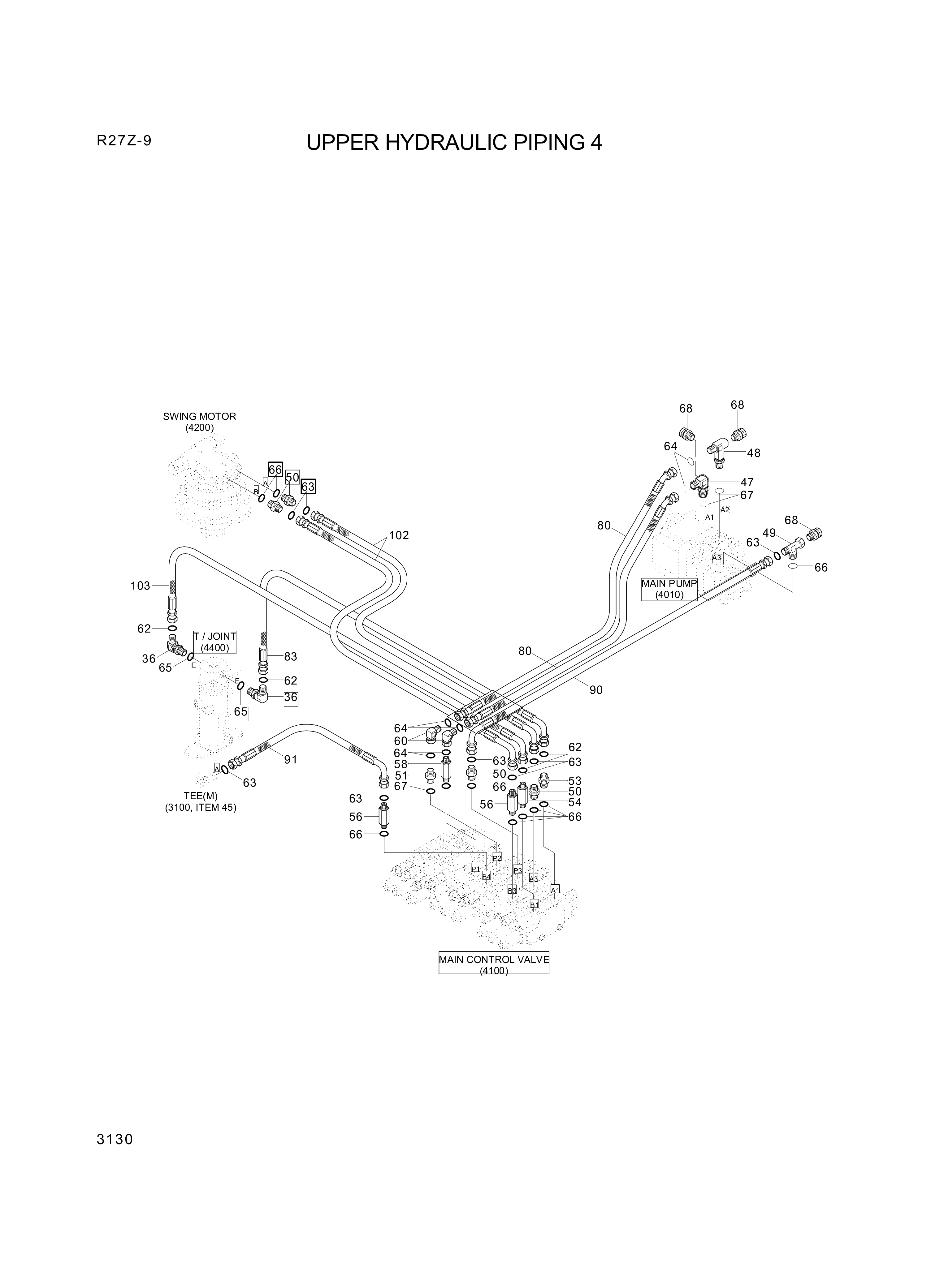 drawing for Hyundai Construction Equipment P930-065012 - HOSE ASSY-ORFS&THD (figure 1)