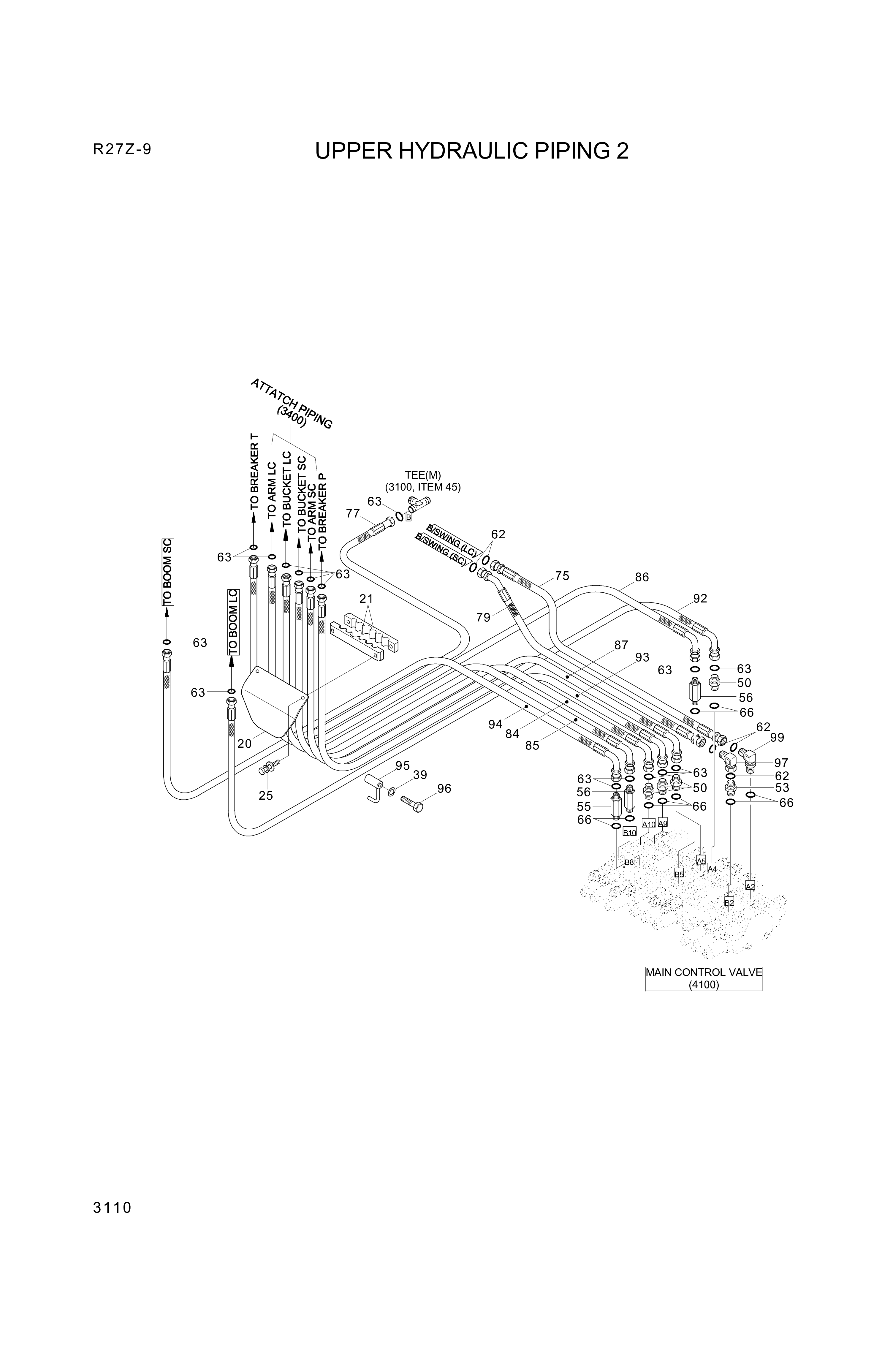 drawing for Hyundai Construction Equipment P930-065057 - HOSE ASSY-ORFS&THD (figure 1)