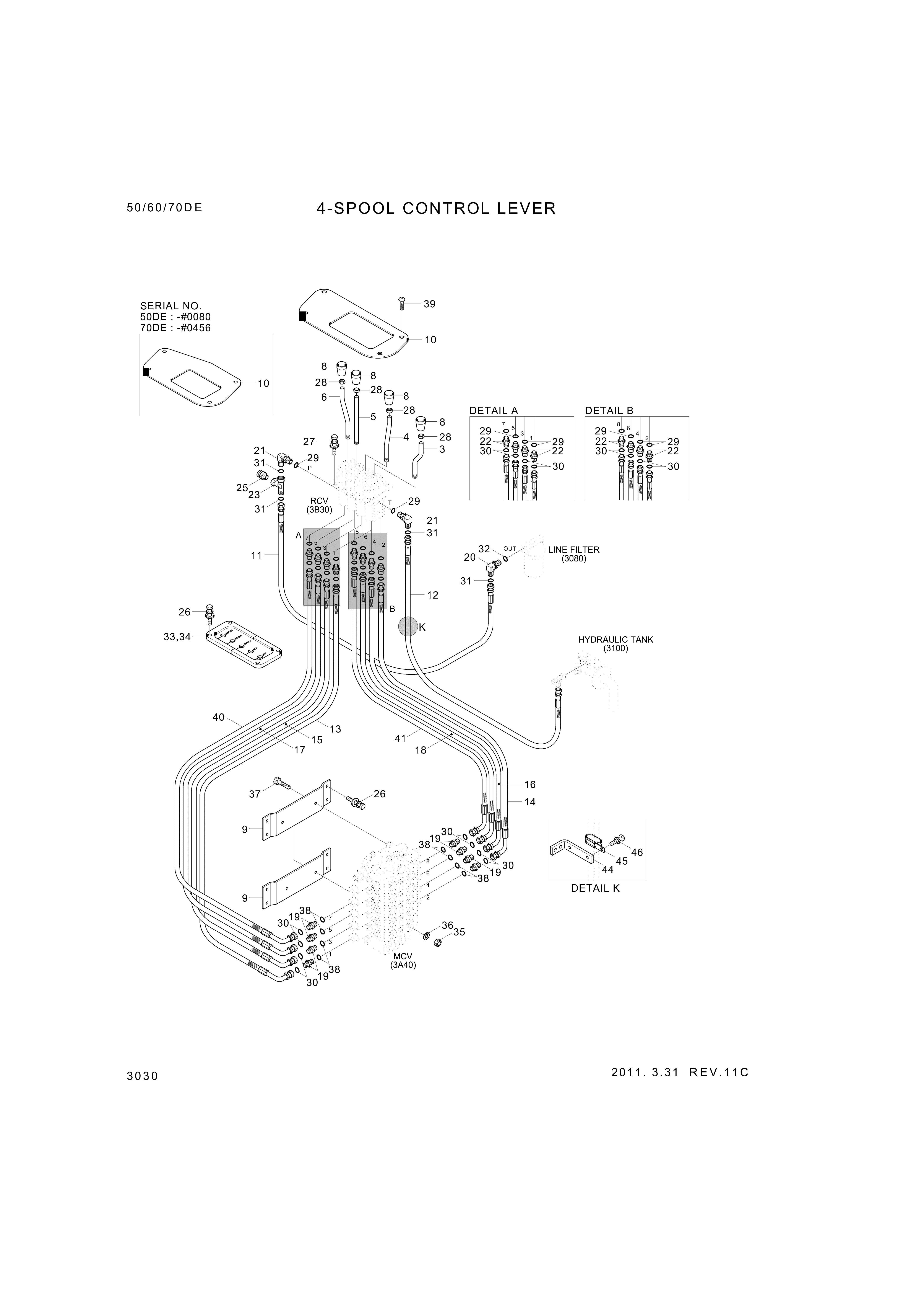 drawing for Hyundai Construction Equipment S205-12100V - NUT-HEX (figure 3)