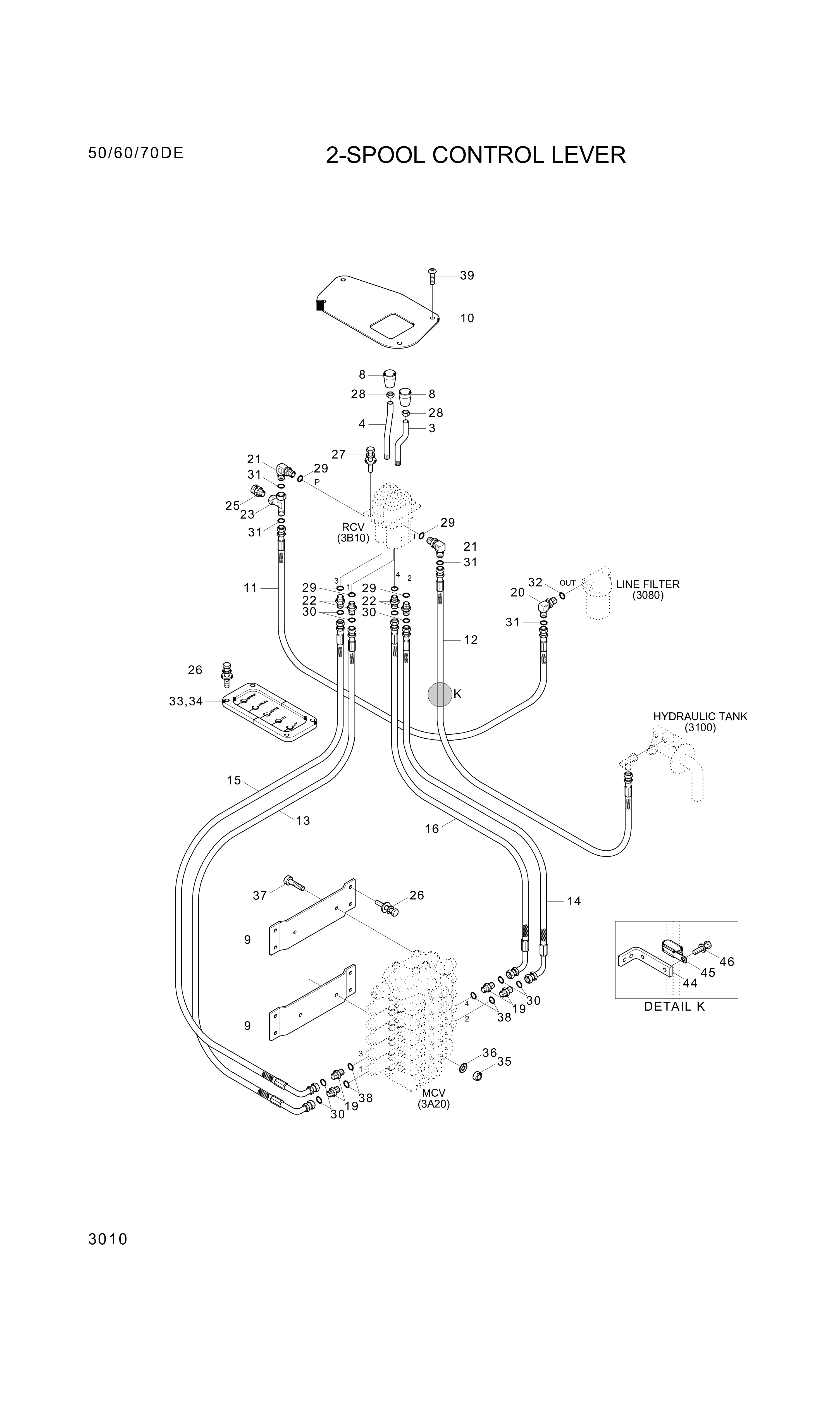 drawing for Hyundai Construction Equipment P930-042025 - HOSE ASSY-ORFS&THD (figure 4)