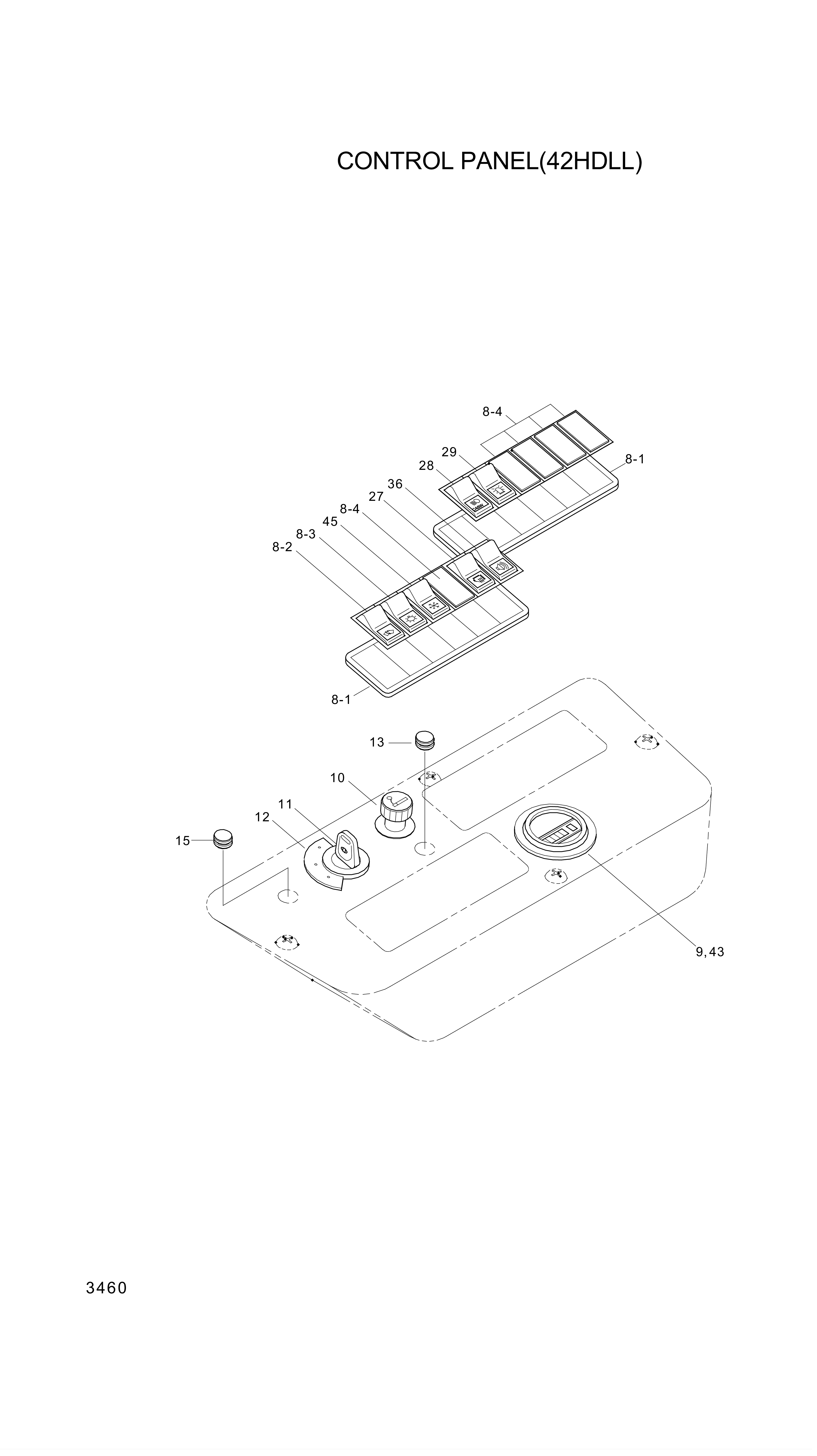 drawing for Hyundai Construction Equipment 21N4-11070 - METER ASSY-HOUR (figure 2)