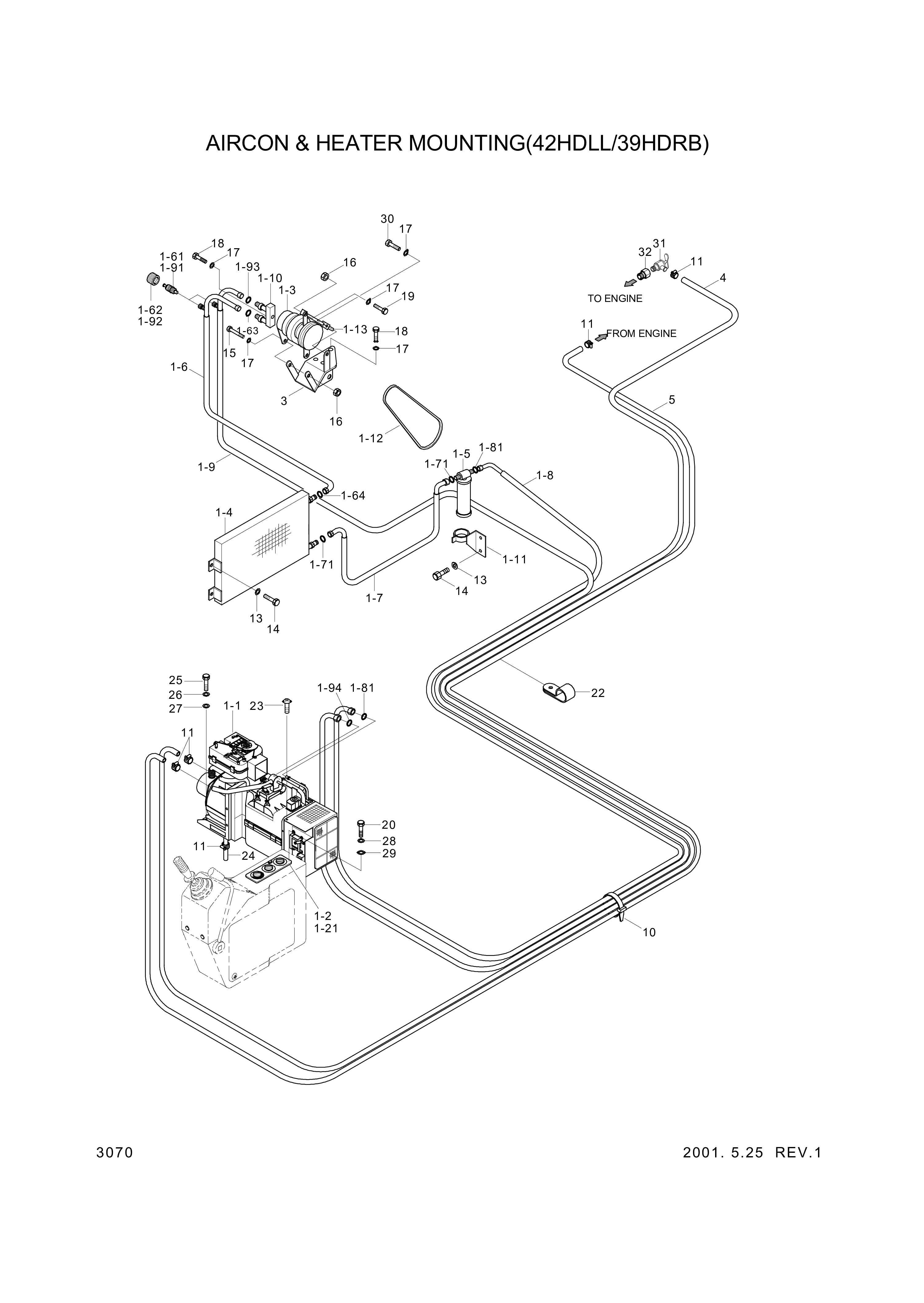 drawing for Hyundai Construction Equipment S017-10050V - BOLT-HEX (figure 2)