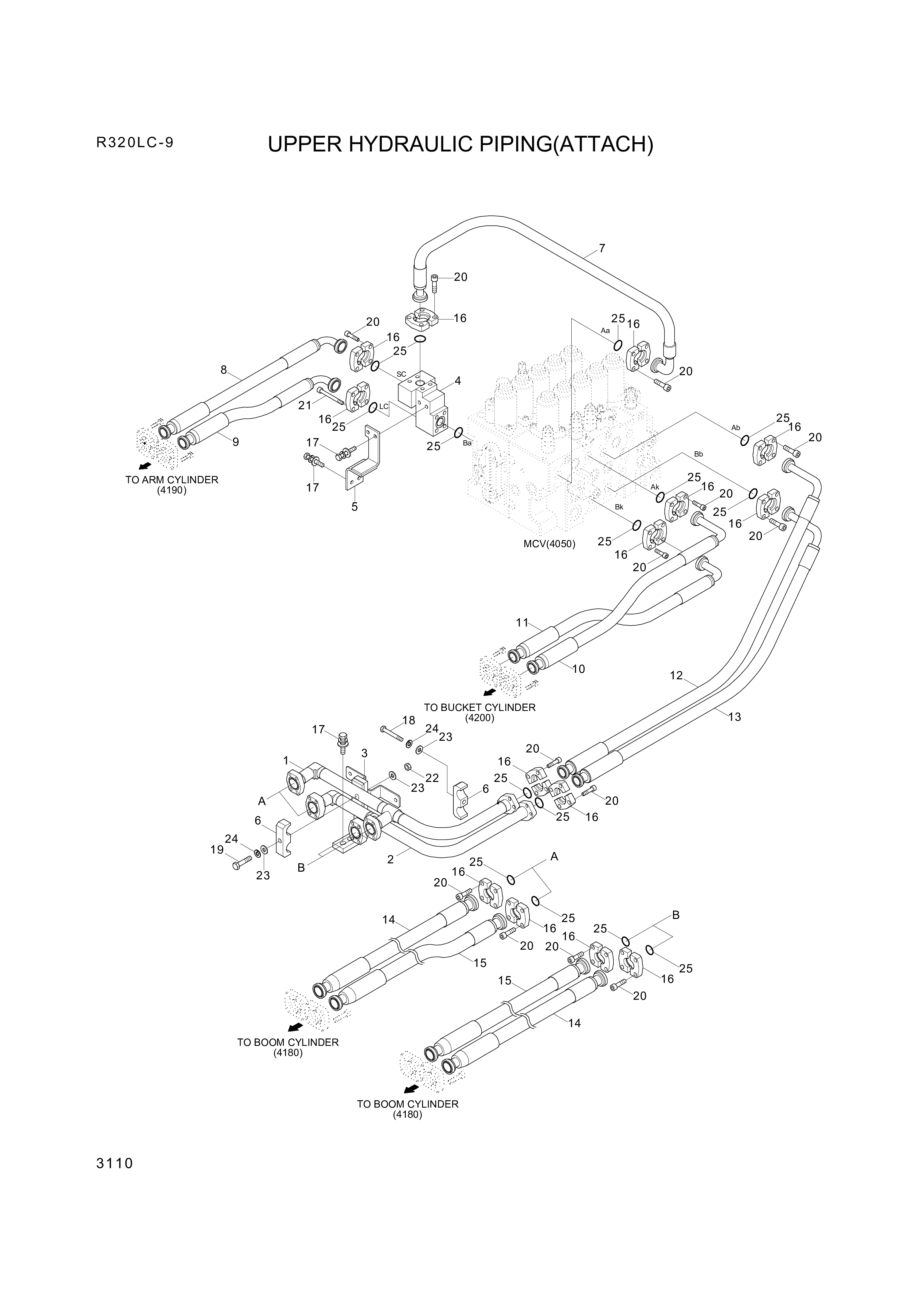 drawing for Hyundai Construction Equipment S017-12070V - BOLT-HEX (figure 1)