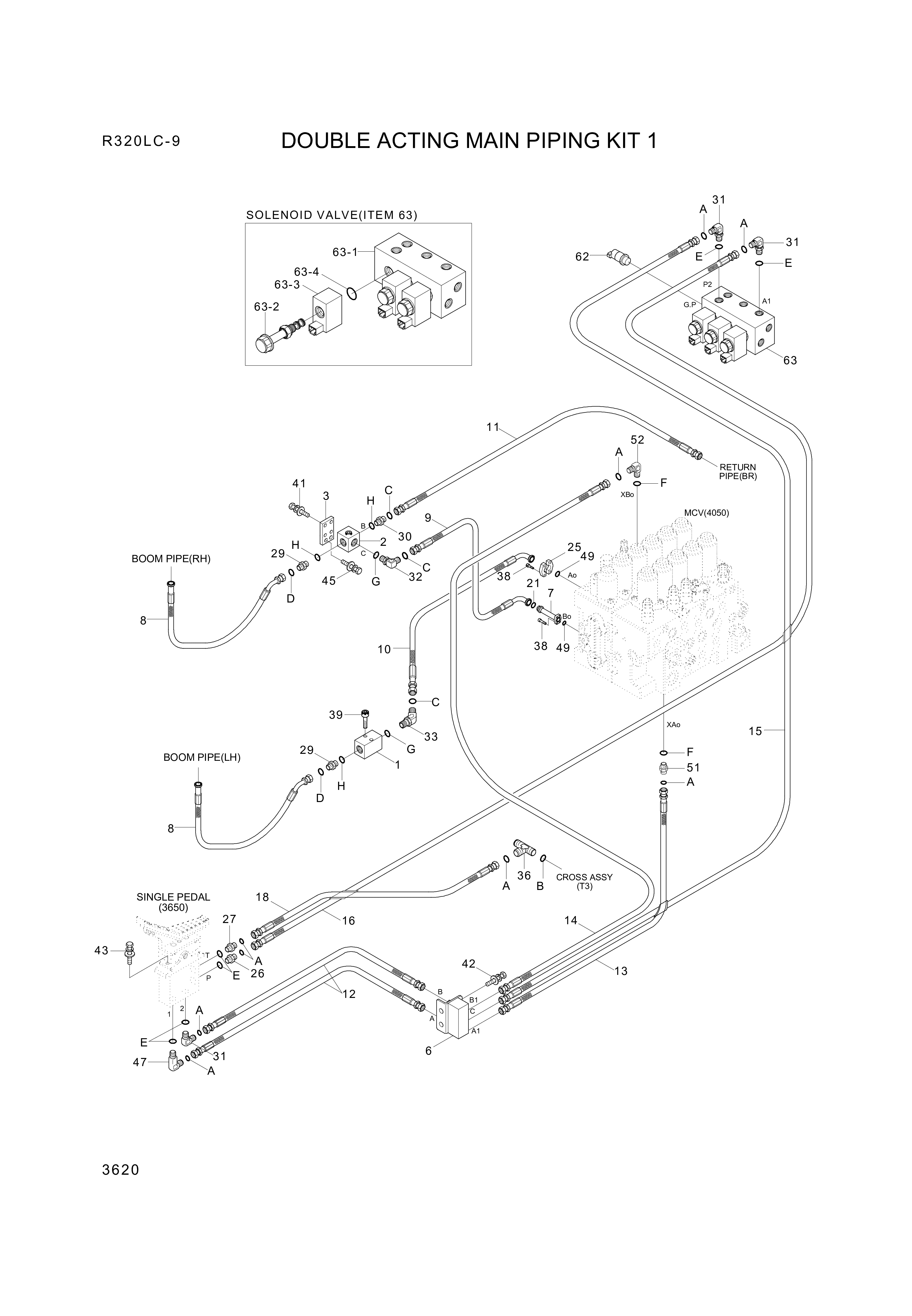 drawing for Hyundai Construction Equipment P974-207334 - HOSE ASSY-ORFS&FLG (figure 2)