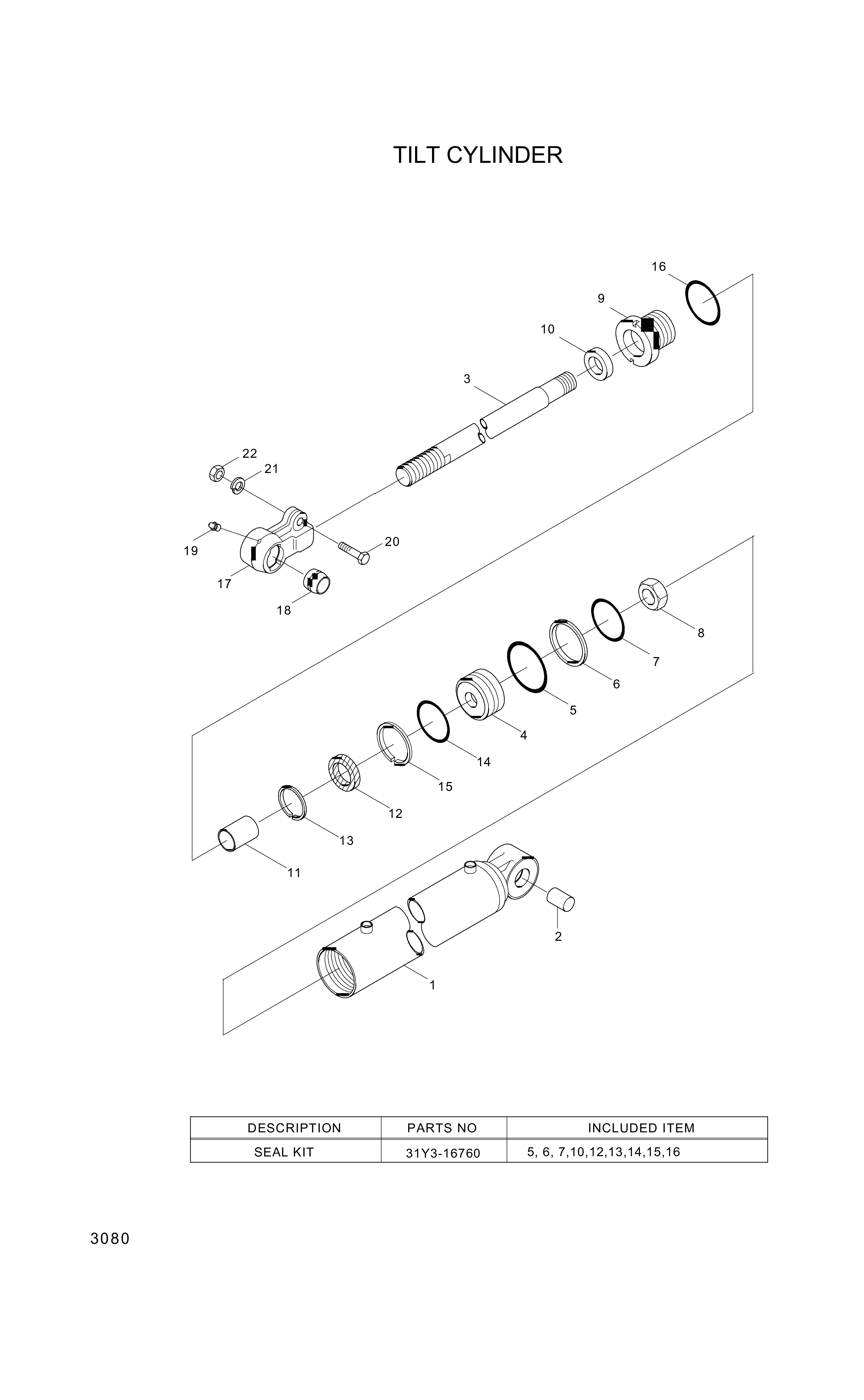 drawing for Hyundai Construction Equipment 000124 - BOLT (figure 3)