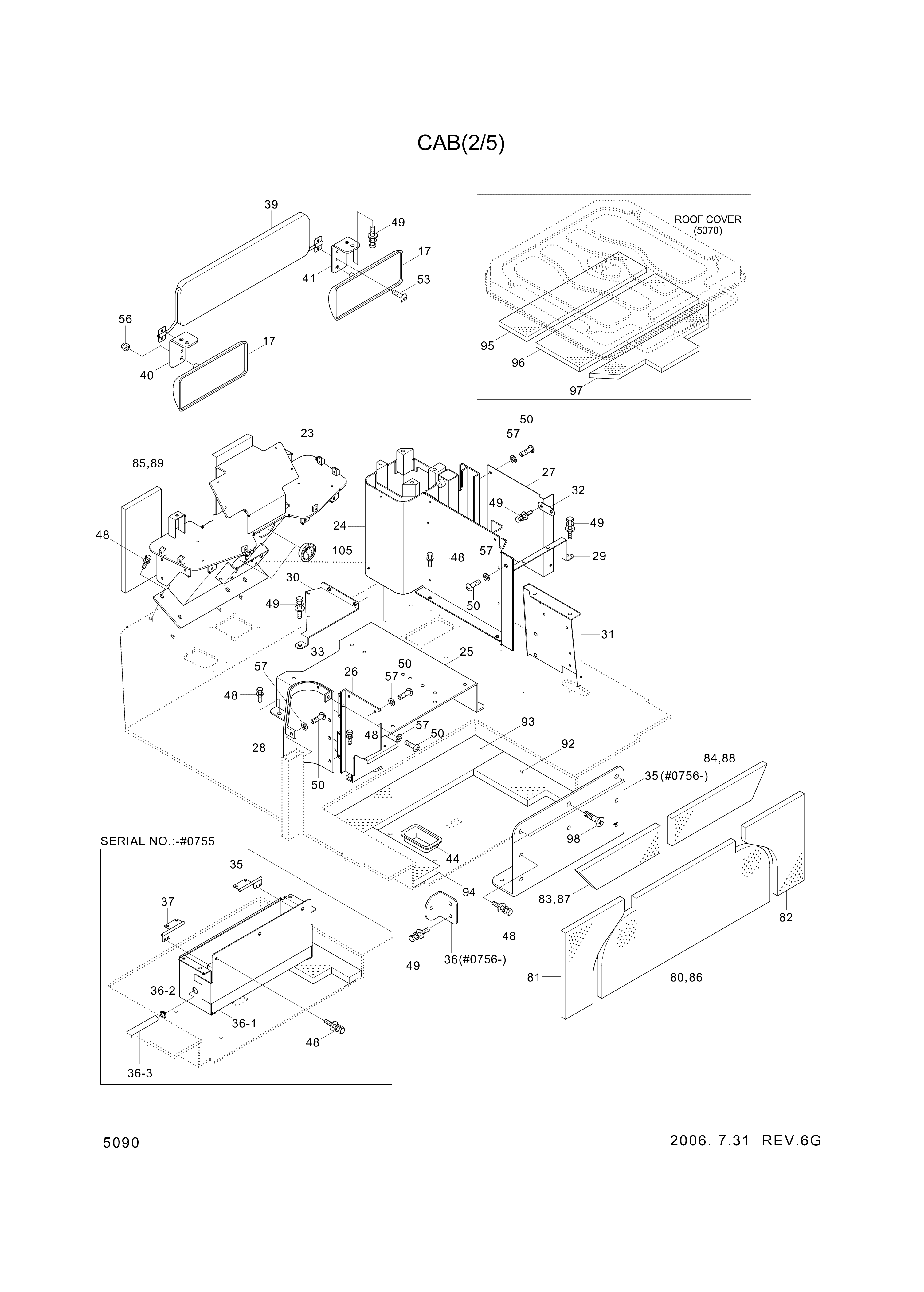 drawing for Hyundai Construction Equipment 71N6-03300 - VENT-AIR (figure 2)