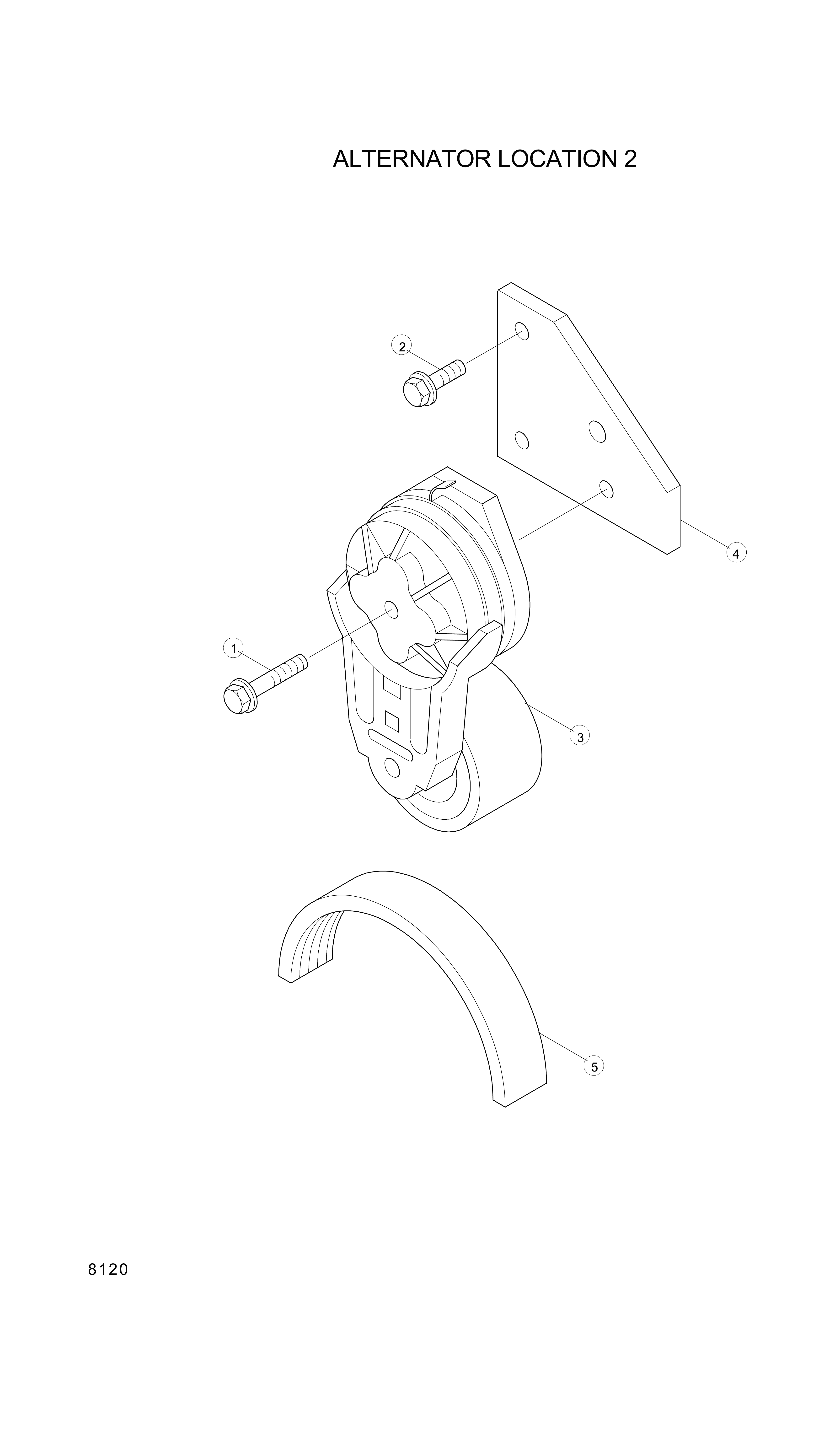 drawing for Hyundai Construction Equipment YUBP-06541 - BELT-FAN (figure 1)