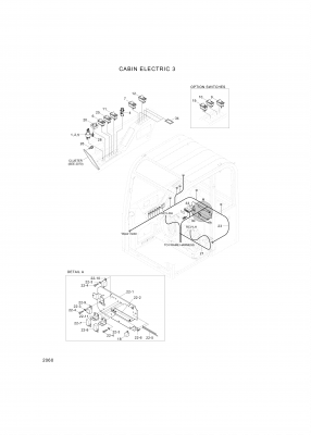 Technical drawing of Hyundai Construction Equipment S161-040206 BOLT-ROUND with dimensions and layout