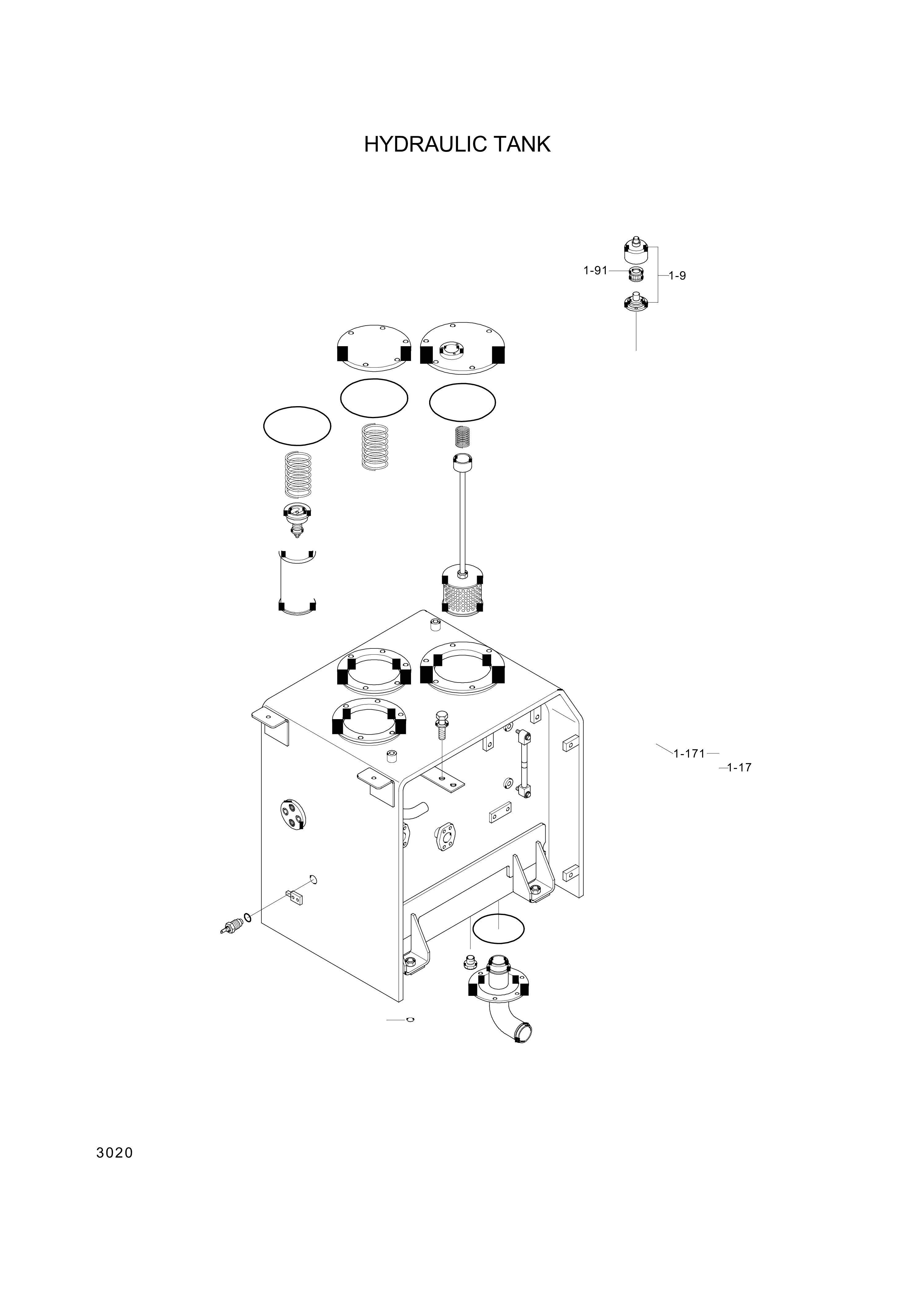 drawing for Hyundai Construction Equipment F14600290 - FILTER-SPIN (figure 1)