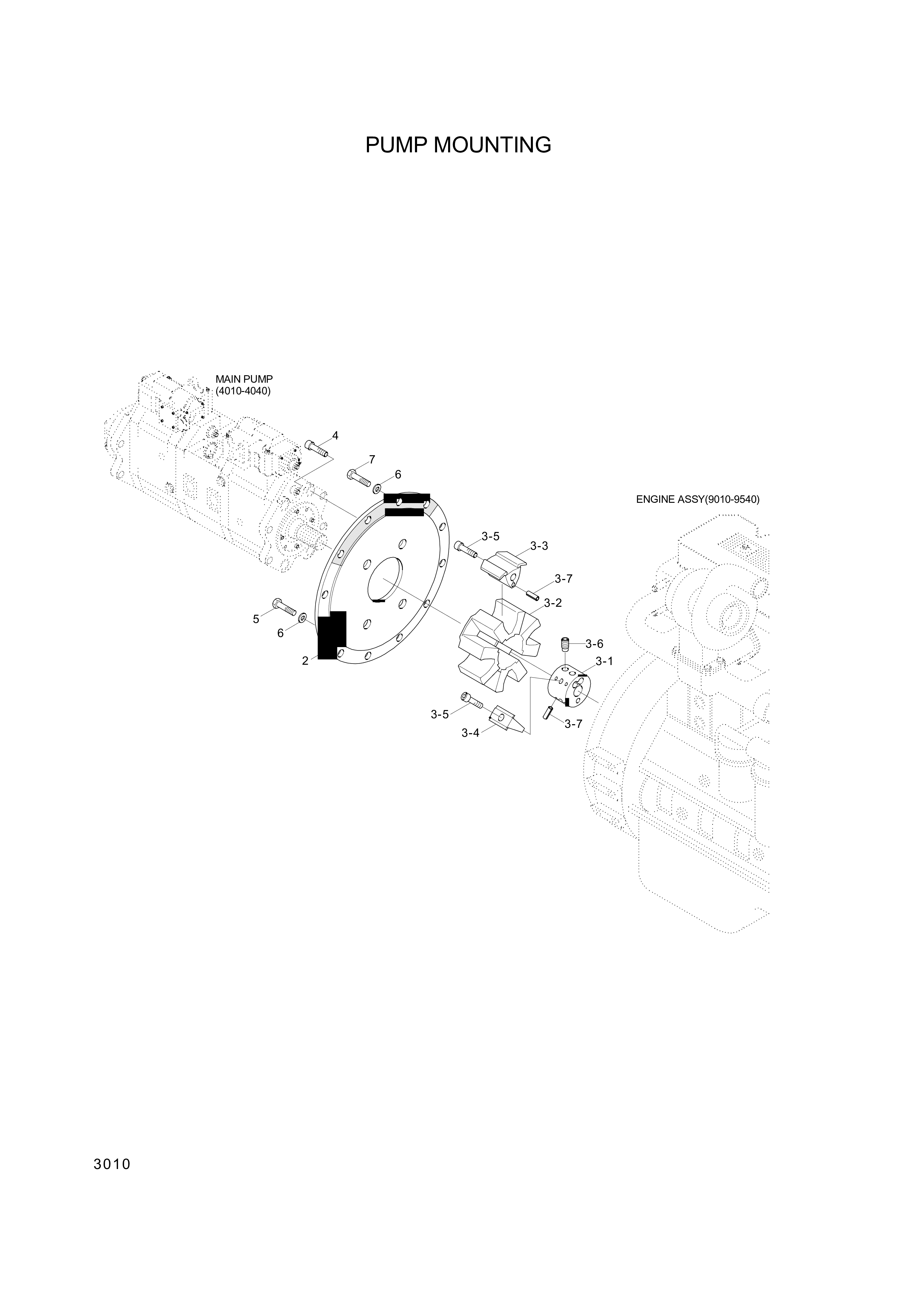 Technical drawing of Hyundai Construction Equipment 334-22 BOLT with dimensions and layout