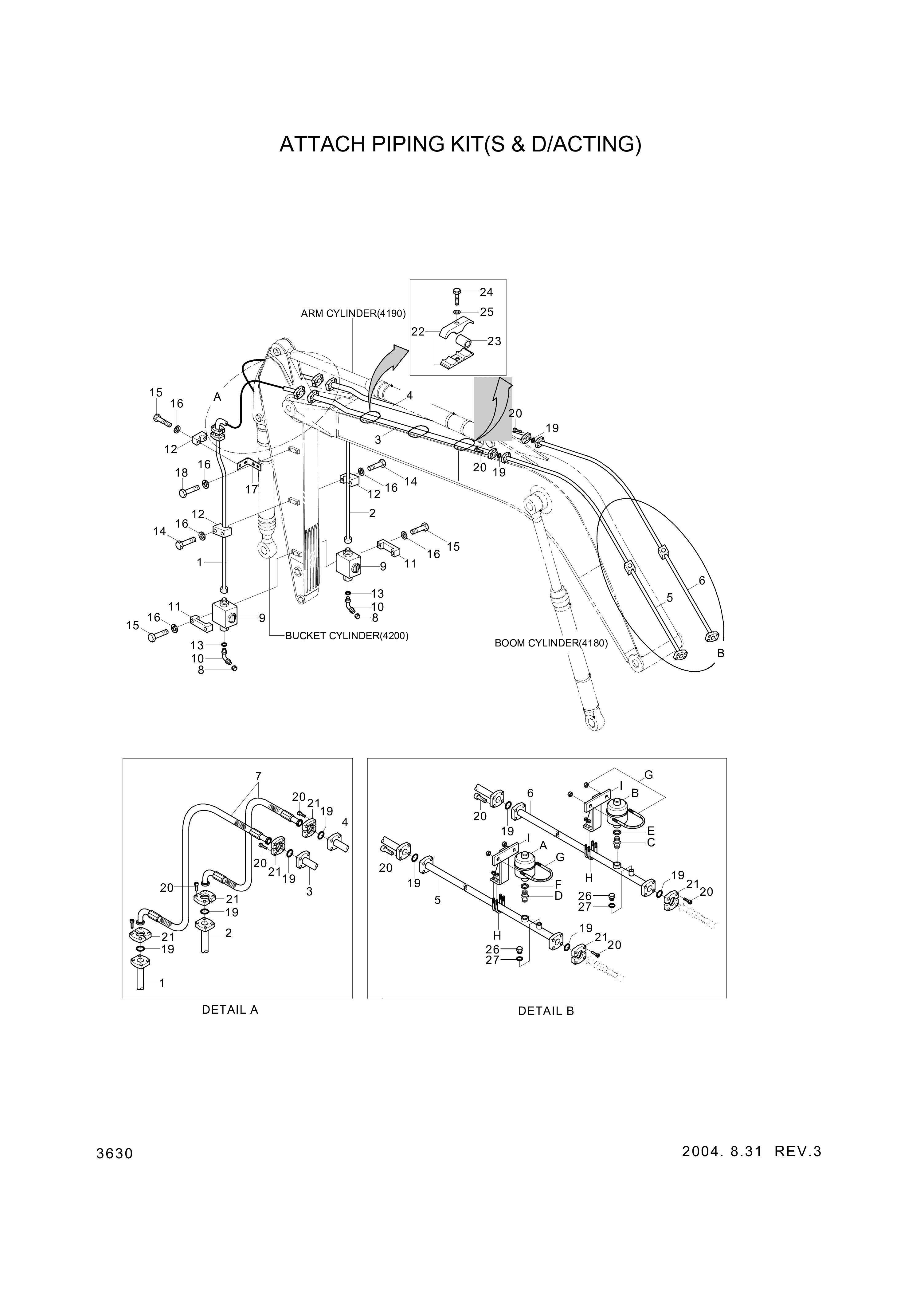 drawing for Hyundai Construction Equipment S173-200106 - FLANGE-SPLIT (figure 3)