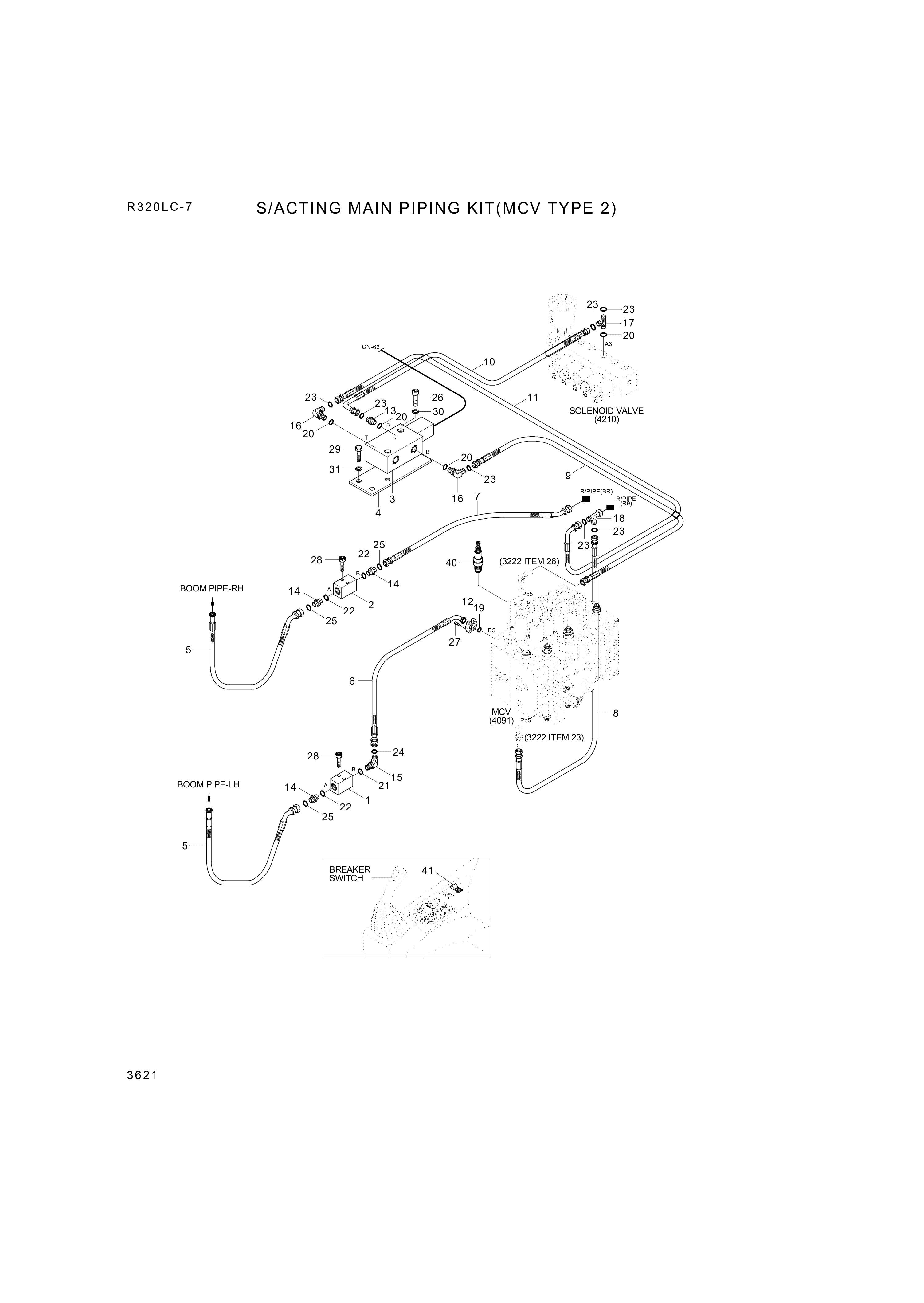 drawing for Hyundai Construction Equipment 31N6-91230D - VALVE ASSY-SOLENOID (figure 4)