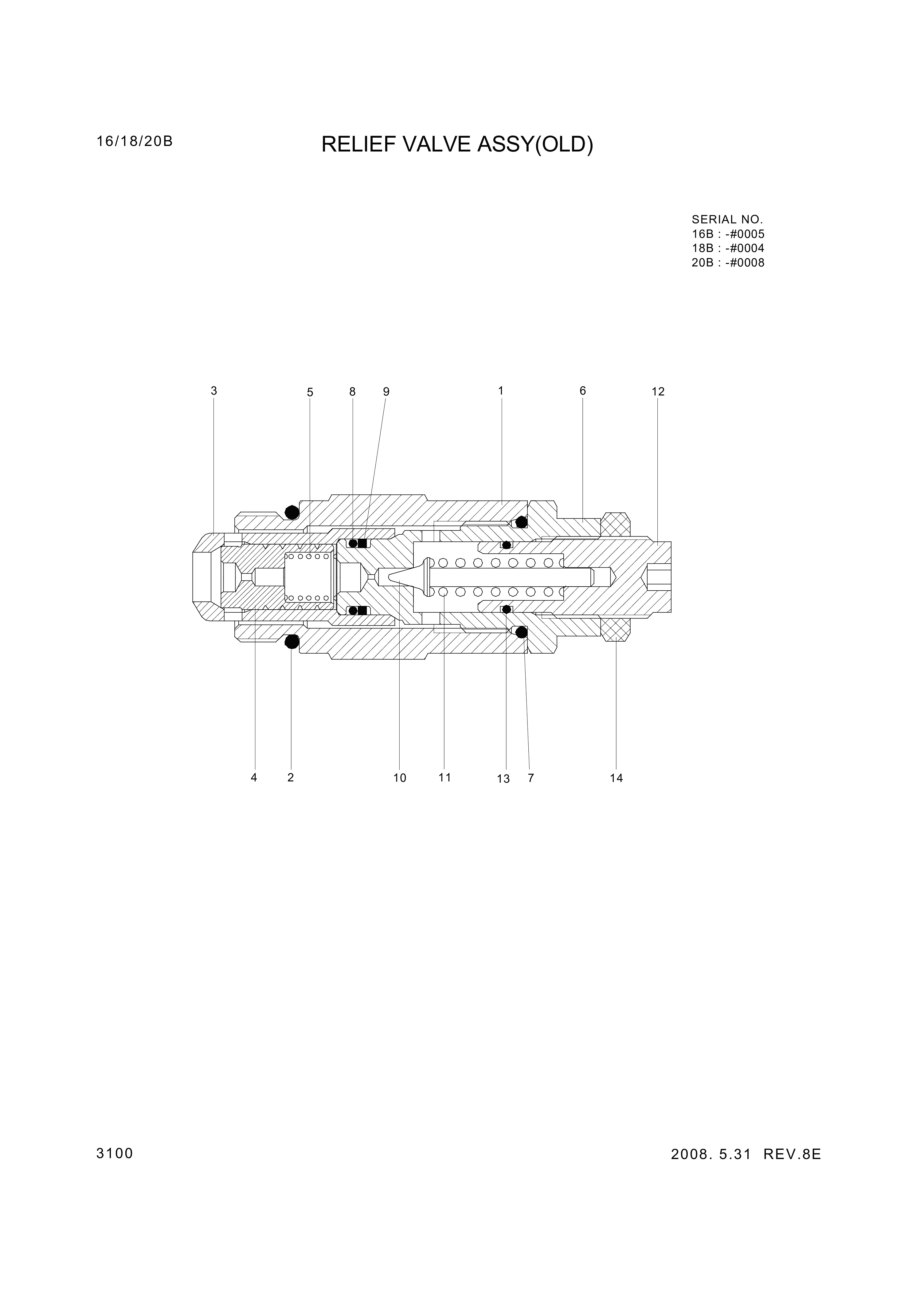 drawing for Hyundai Construction Equipment 204211A - Cap-End (figure 3)