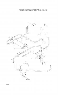 drawing for Hyundai Construction Equipment 94L1-00650 - DECAL-SHUTOFF VALVE (figure 1)