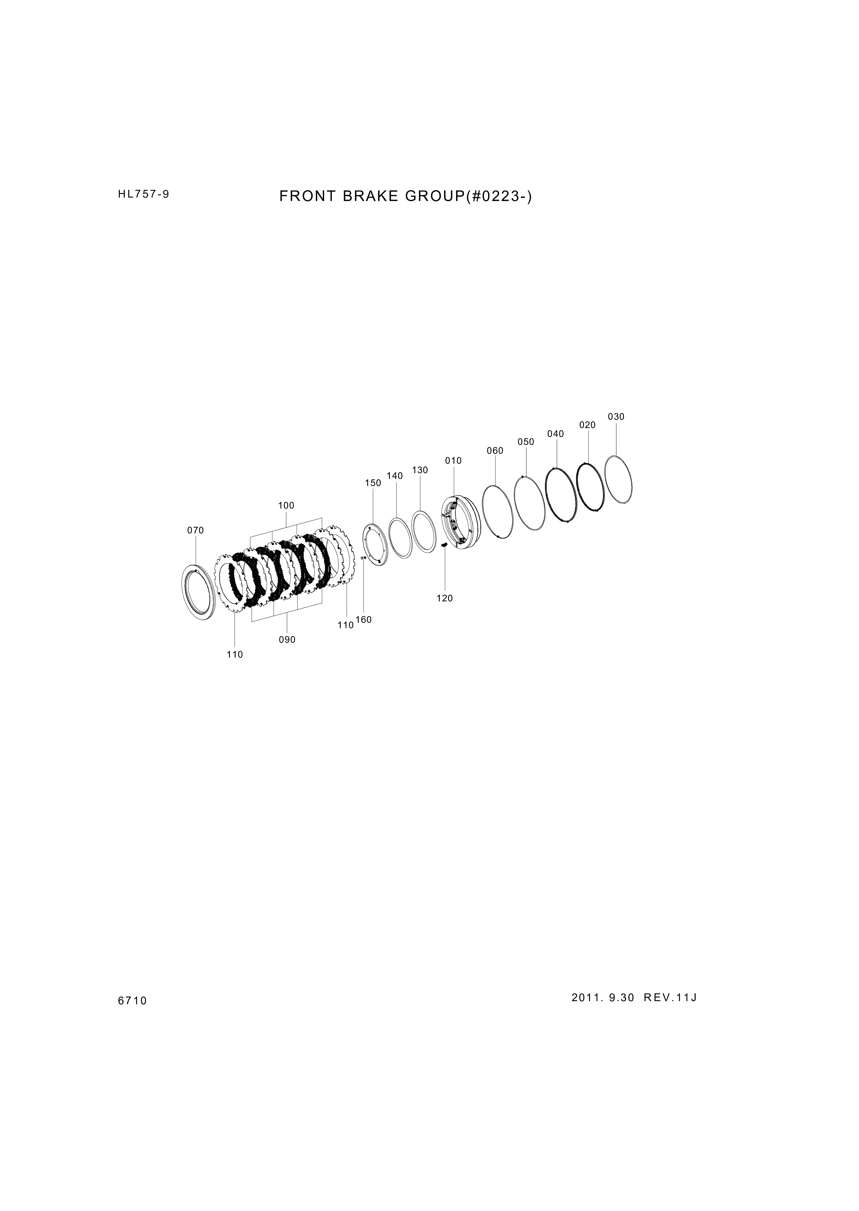 Technical drawing of Hyundai Construction Equipment 0734-317-327 SUPPORT RING with dimensions and layout (figure 3)