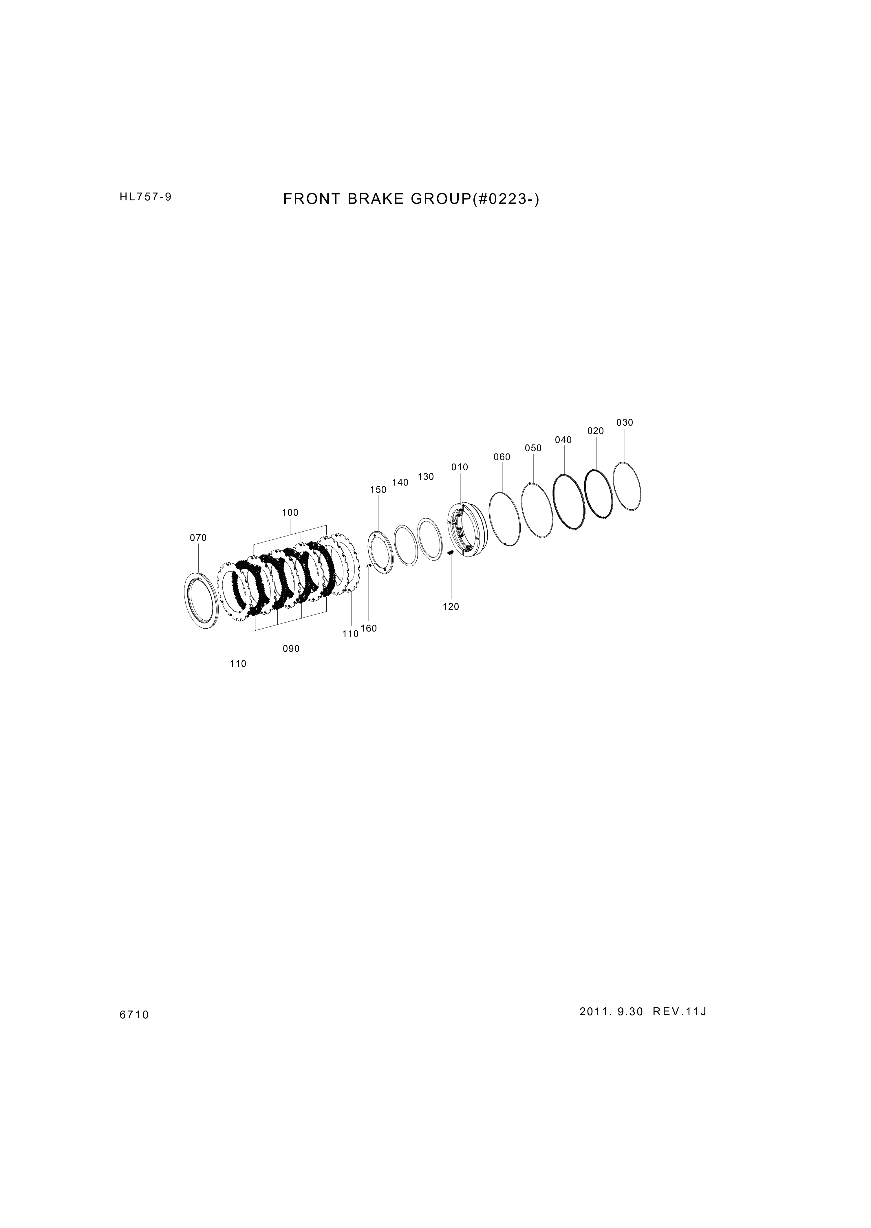 drawing for Hyundai Construction Equipment ZGAQ-04799 - PISTON (figure 2)