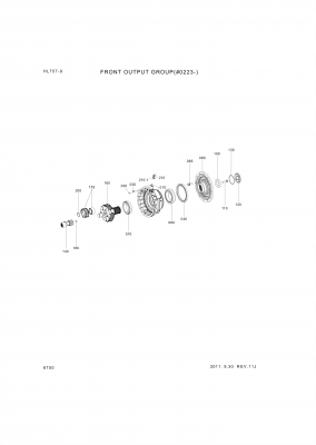 drawing for Hyundai Construction Equipment 0750-117-766 - TAPER ROLL BEARING (figure 4)