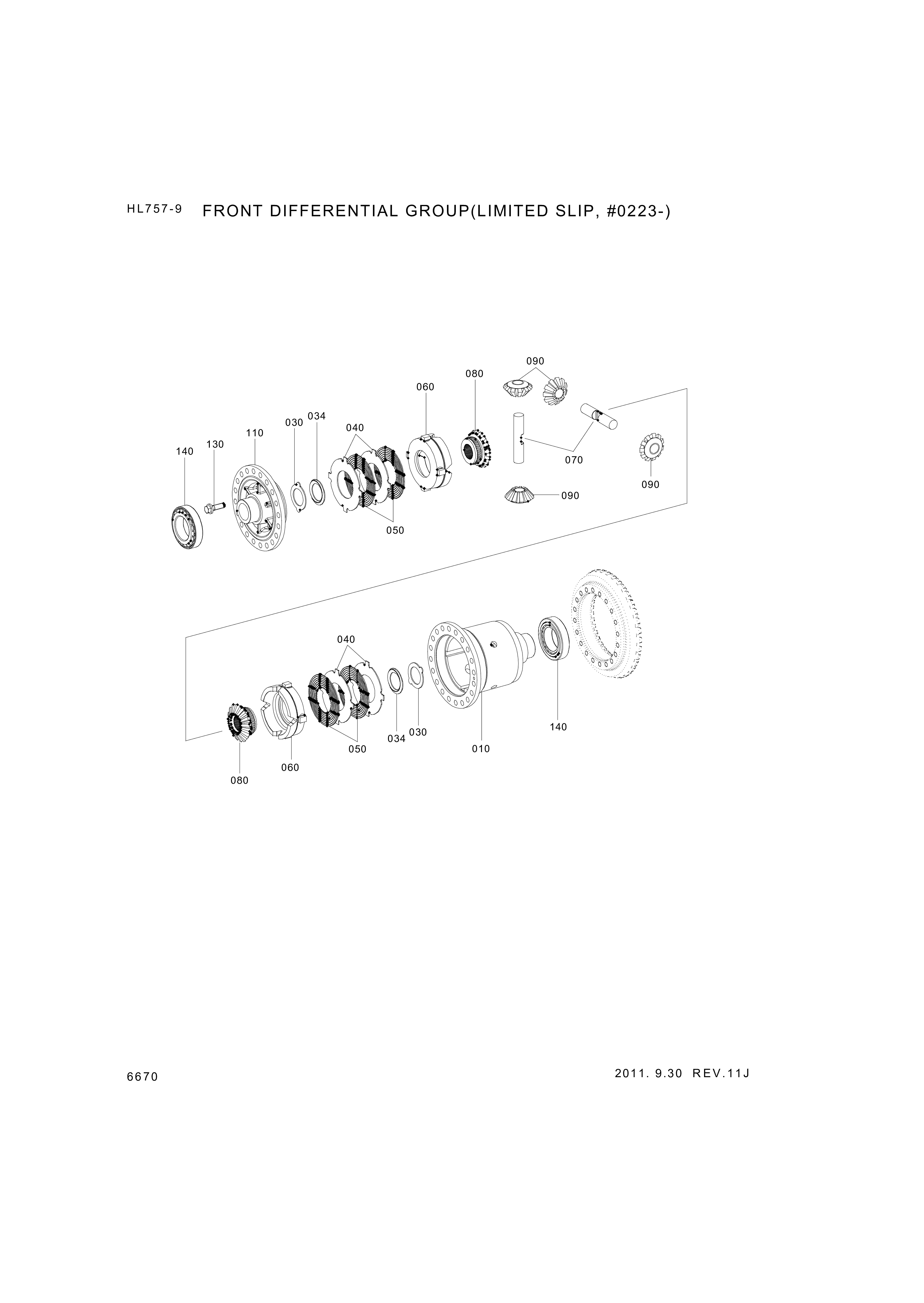 drawing for Hyundai Construction Equipment ZGAQ-04143 - RING-PRESSURE (figure 2)