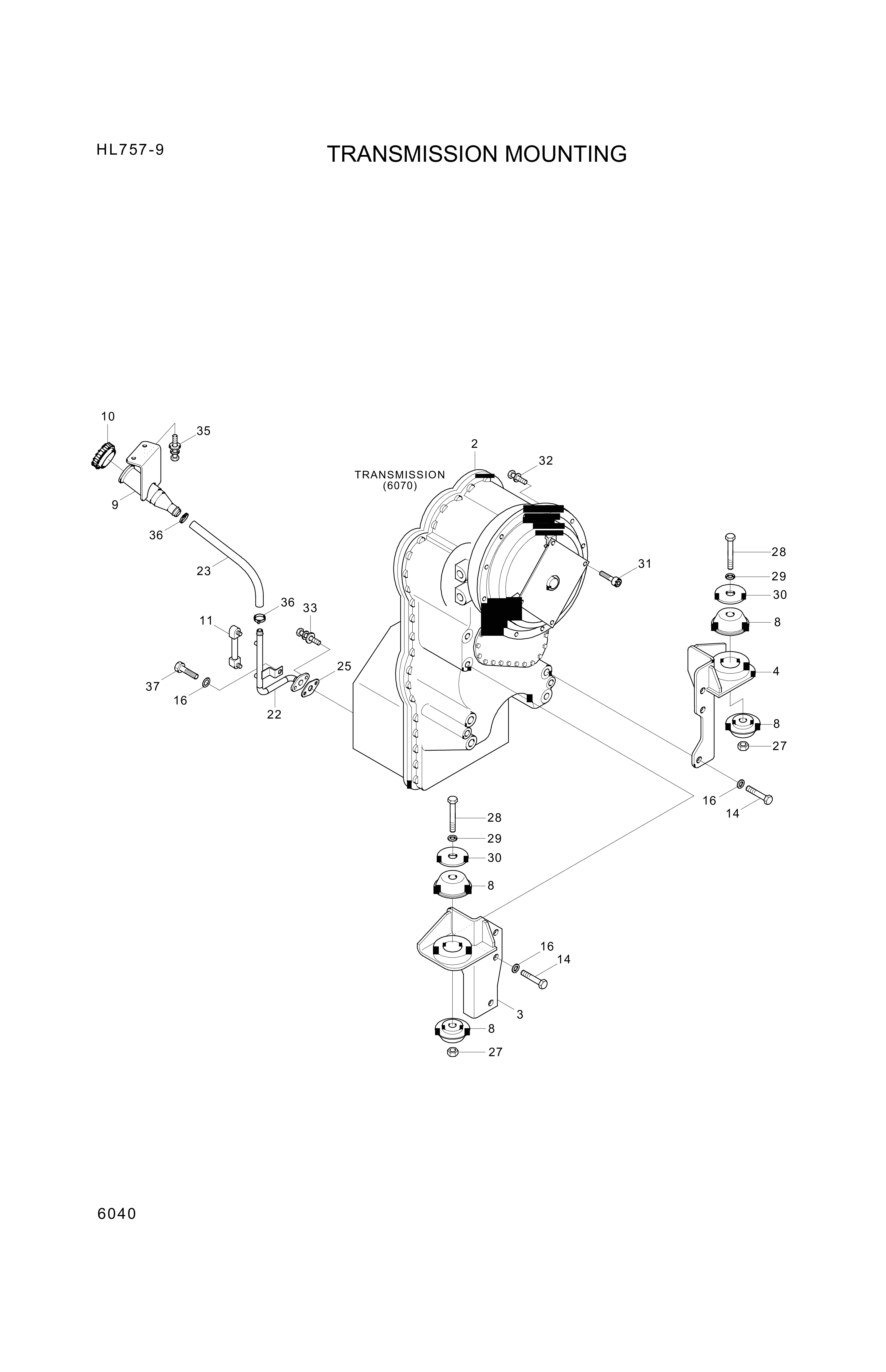 drawing for Hyundai Construction Equipment S205-24100V - NUT-HEX (figure 1)