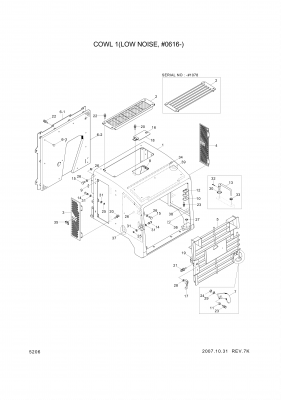 Technical drawing of Hyundai Construction Equipment S403-06200V WASHER-PLAIN with dimensions and layout (figure 2)